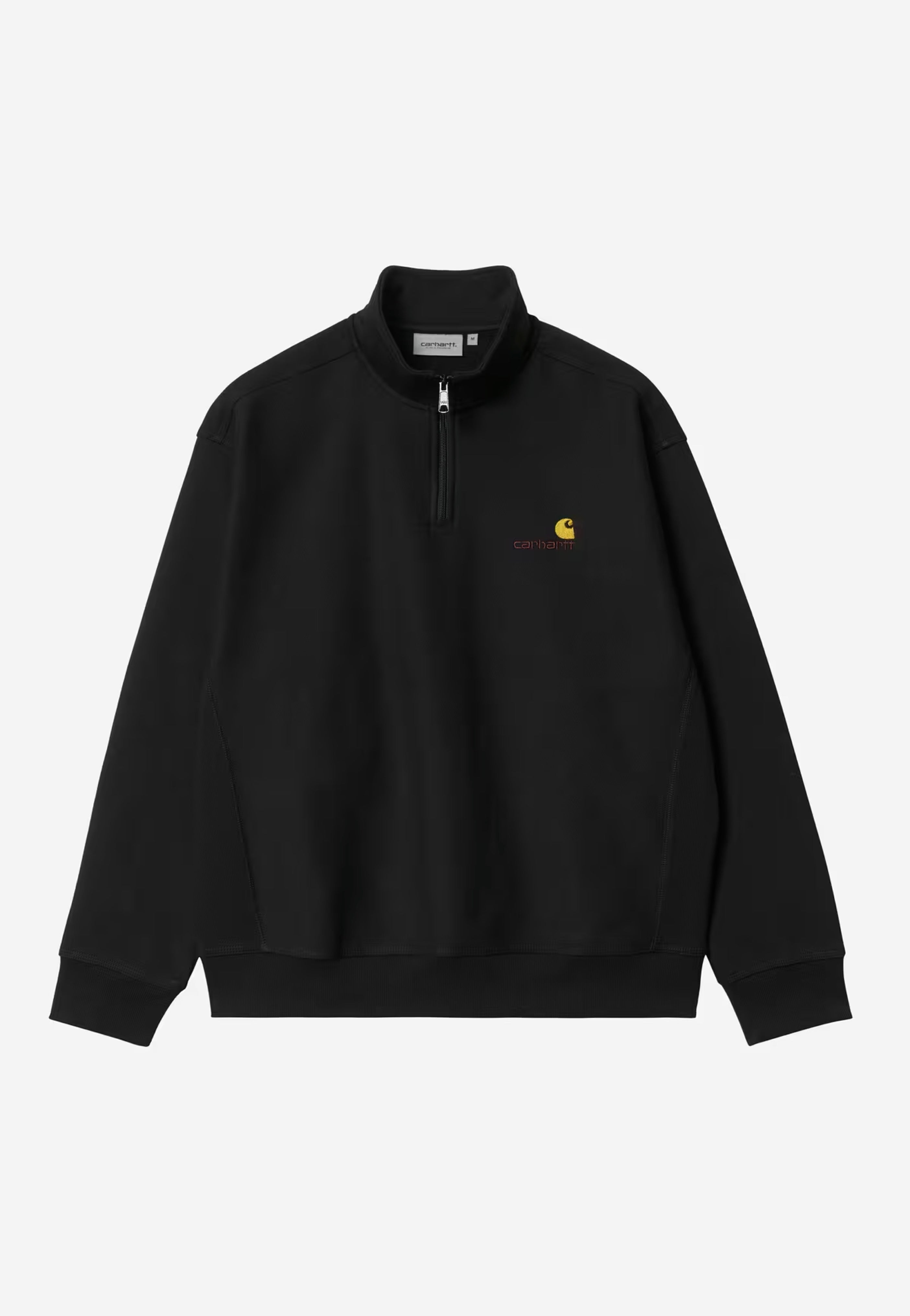 Carhartt WIP - Half Zip American Script Black - Pullover | Men-Image