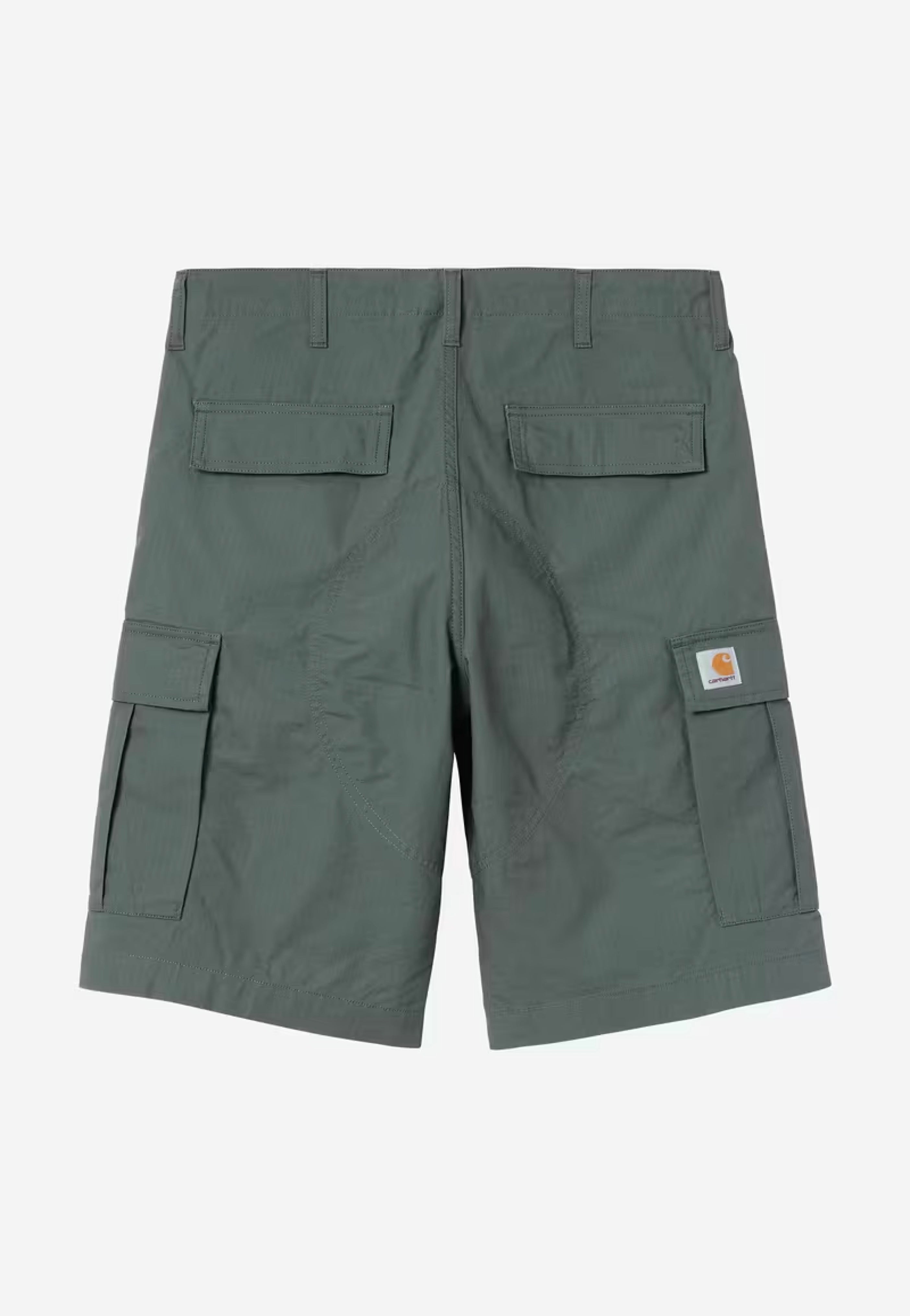 Carhartt WIP - Regular Cargo Rinsed Duck Green - Shorts | Men-Image