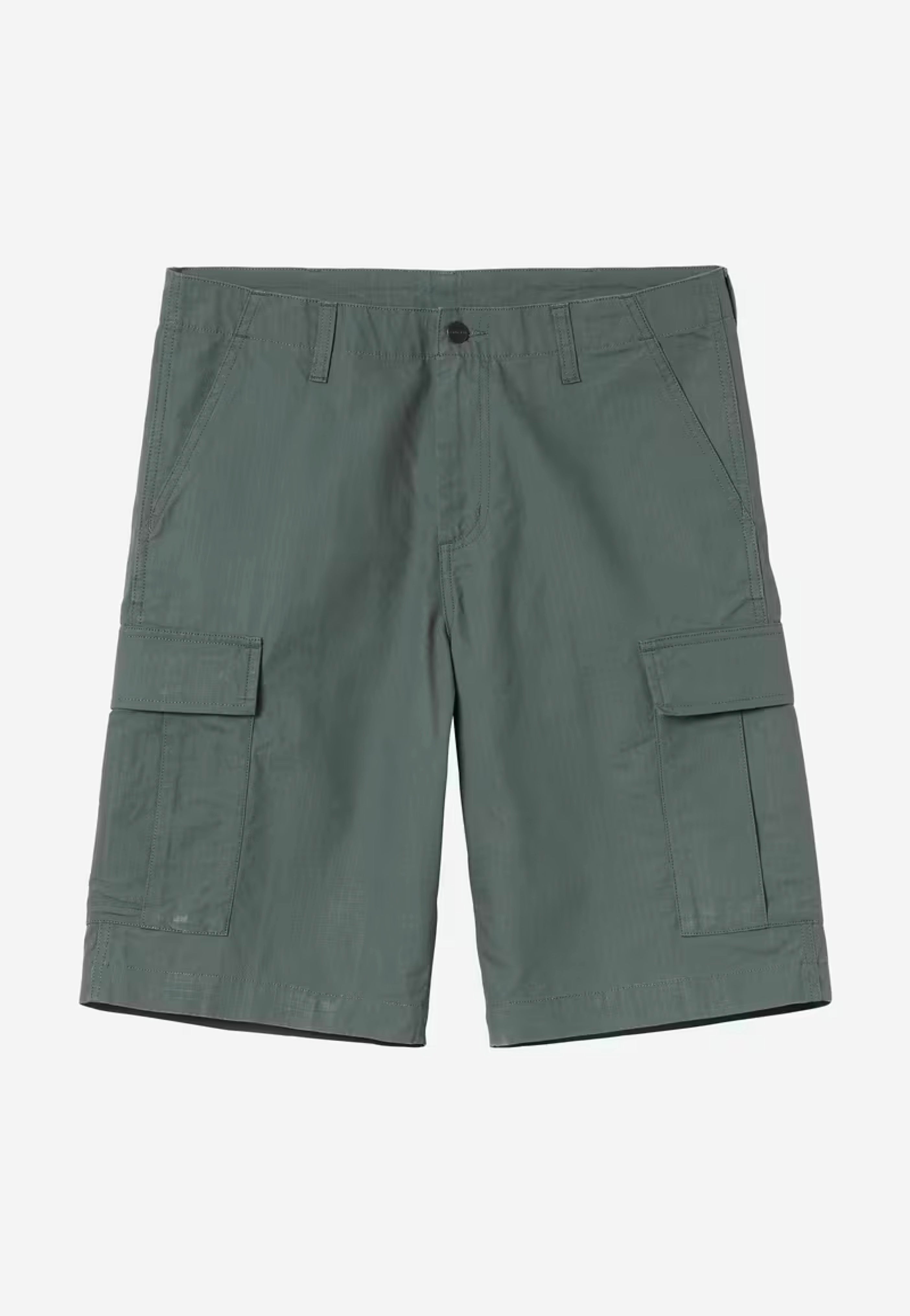 Carhartt WIP - Regular Cargo Rinsed Duck Green - Shorts | Men-Image