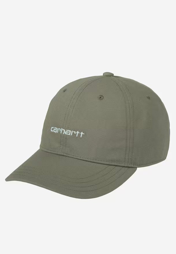 Carhartt WIP - Canvas Script Leaf/Tourmaline - Cap | Neutral-Image
