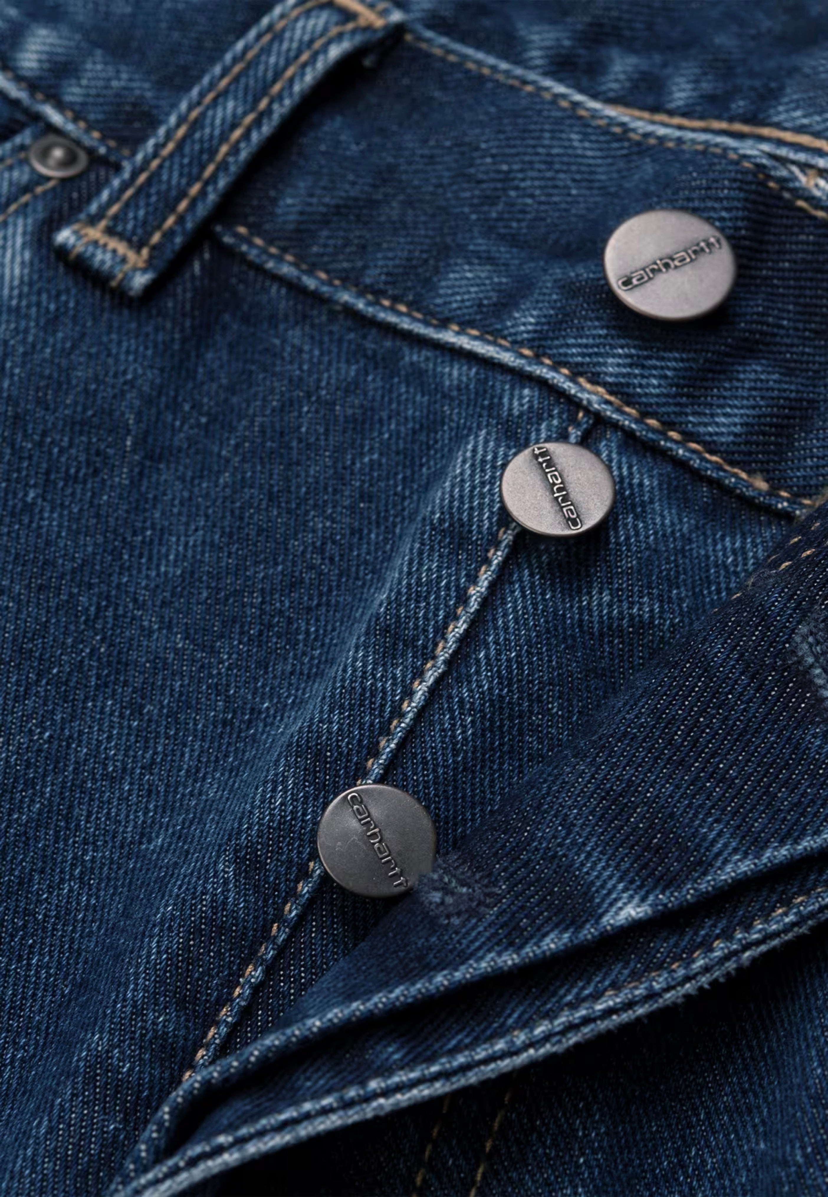 Carhartt WIP - Newel Stone Washed Blue - Pants | Men-Image
