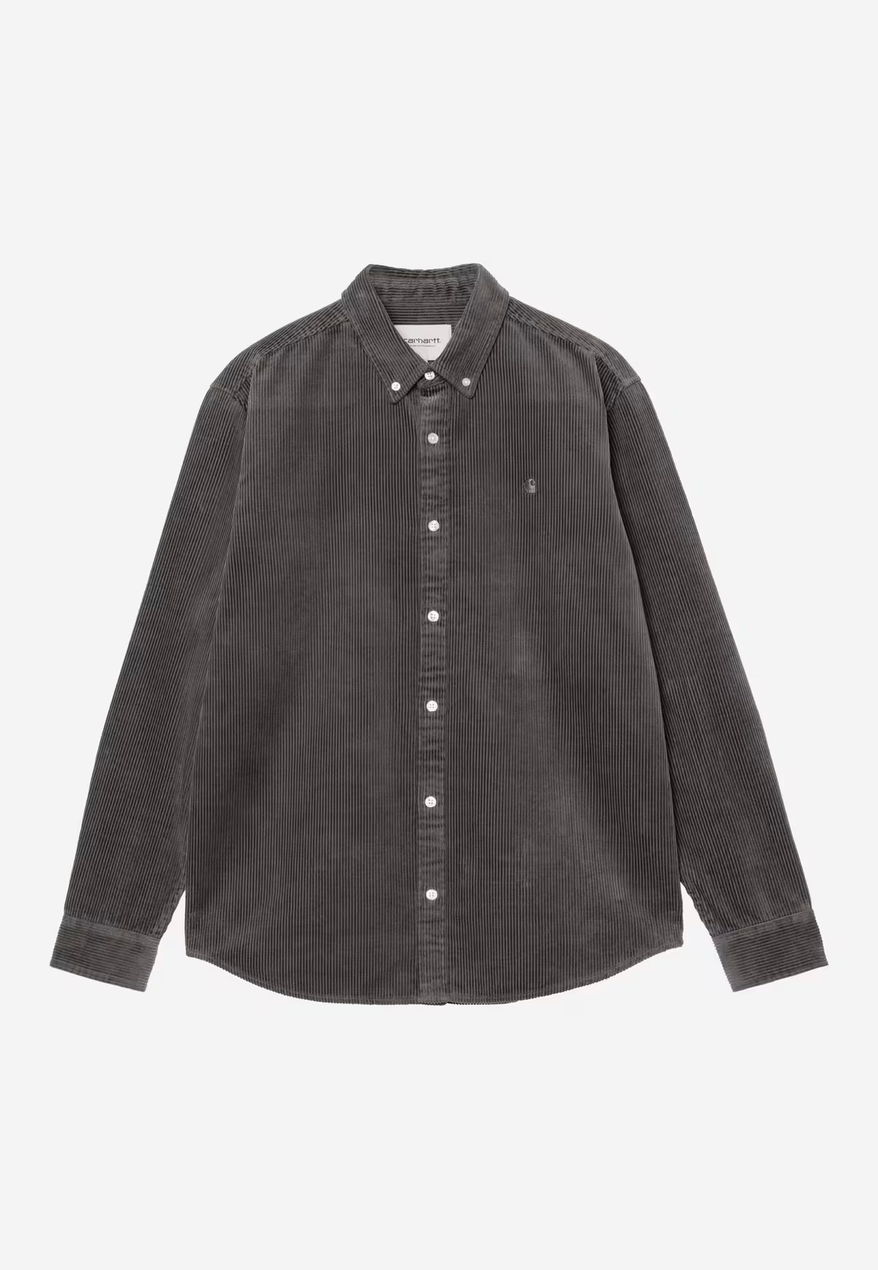 Carhartt WIP - Madison Cord Graphite/Graphite - Overhemd | Impericon