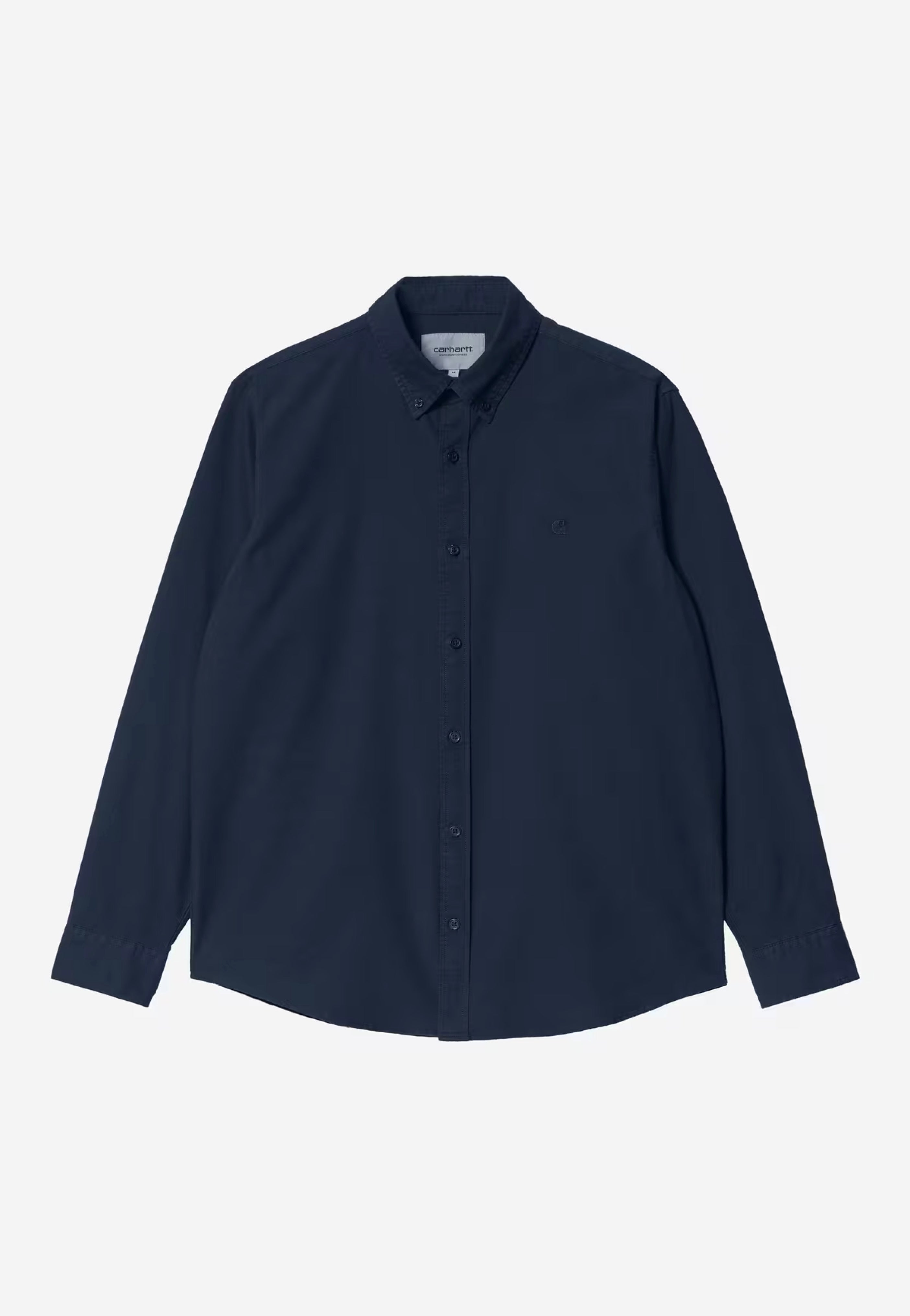 Carhartt WIP - Bolton Garment Dyed Dark Navy - Shirt | Men-Image