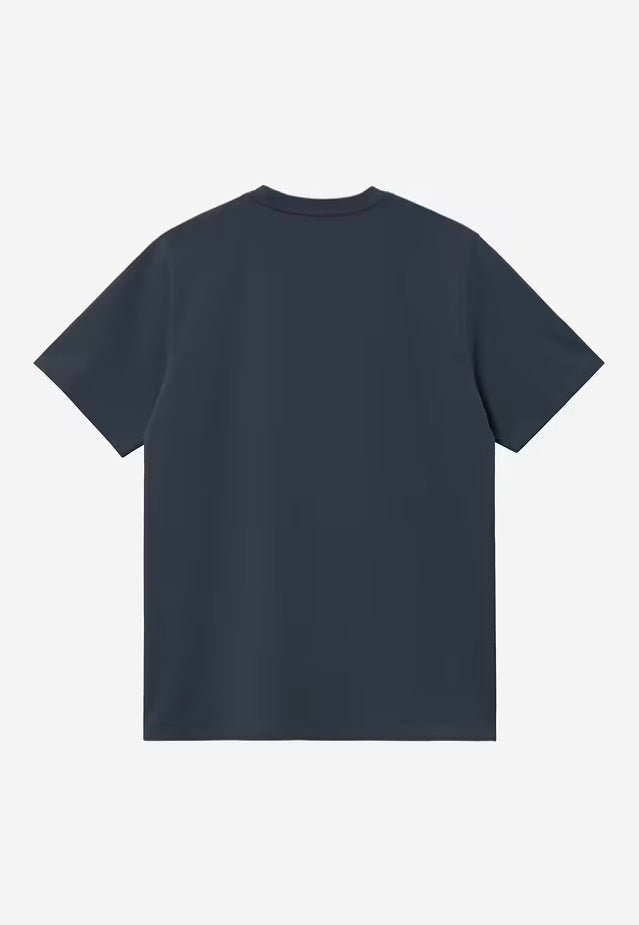 Carhartt WIP - Script Embroidery Deep Night/White - T-Shirt | Men-Image