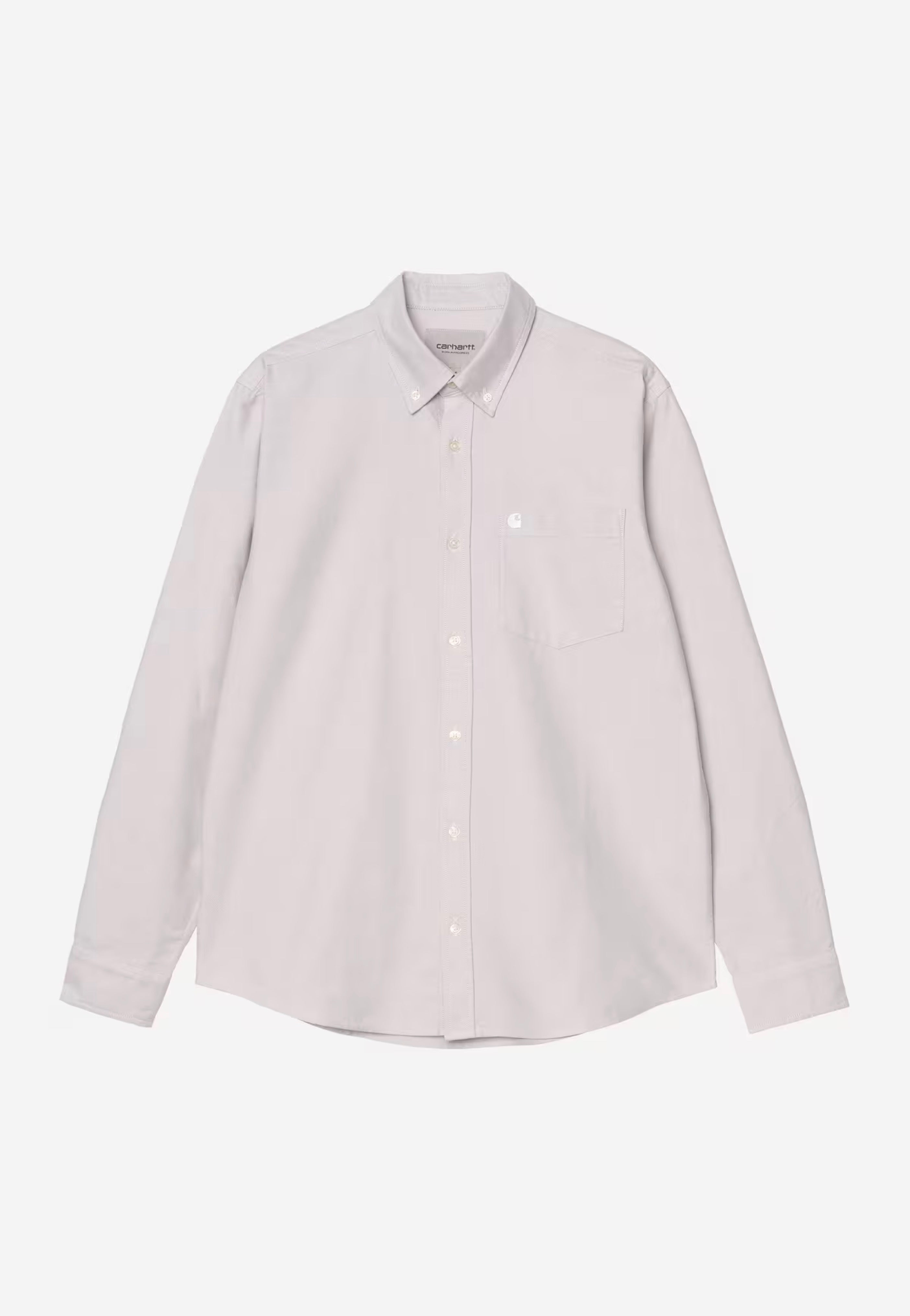Carhartt WIP - C-Logo Pink Fog/White - Shirt | Men-Image