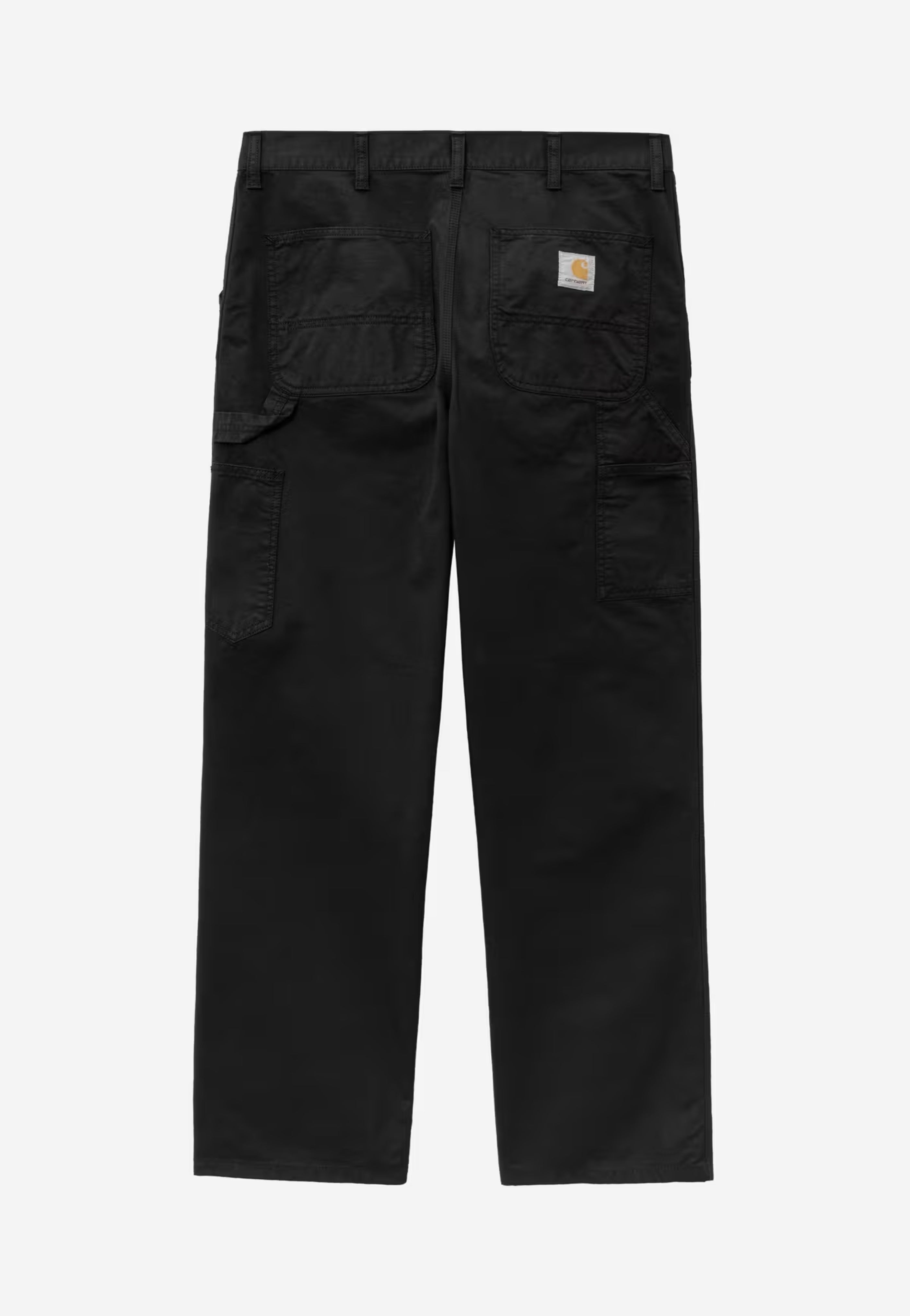 Carhartt WIP - Single Knee Garment Dyed Black - Pants | Men-Image
