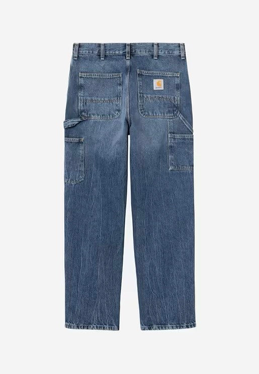 Carhartt WIP Single Knee Marble Used Wash Blue Farkut | Men-Image