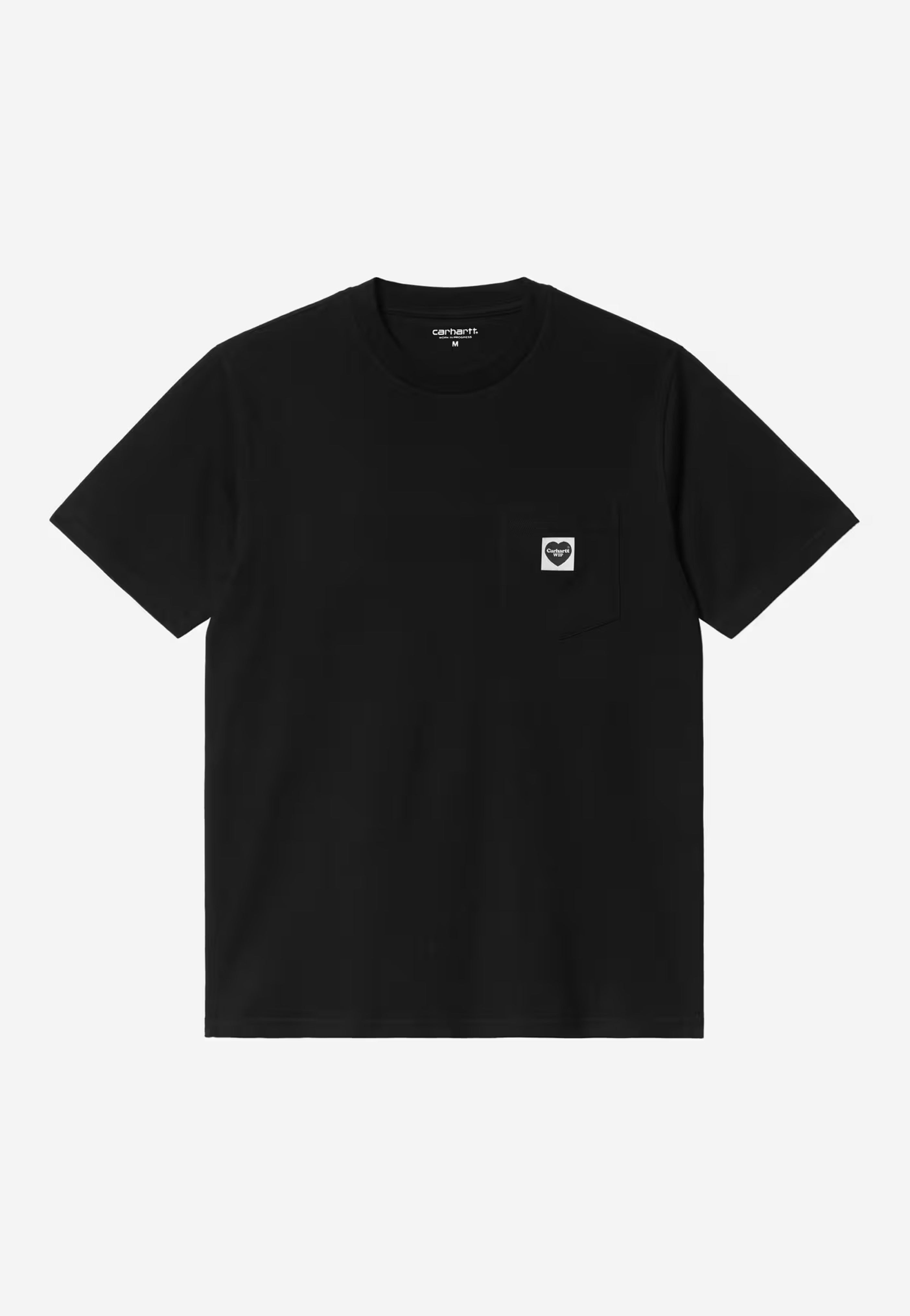 Carhartt WIP - Pocket Heart Black/Black - T-Shirt | Men-Image