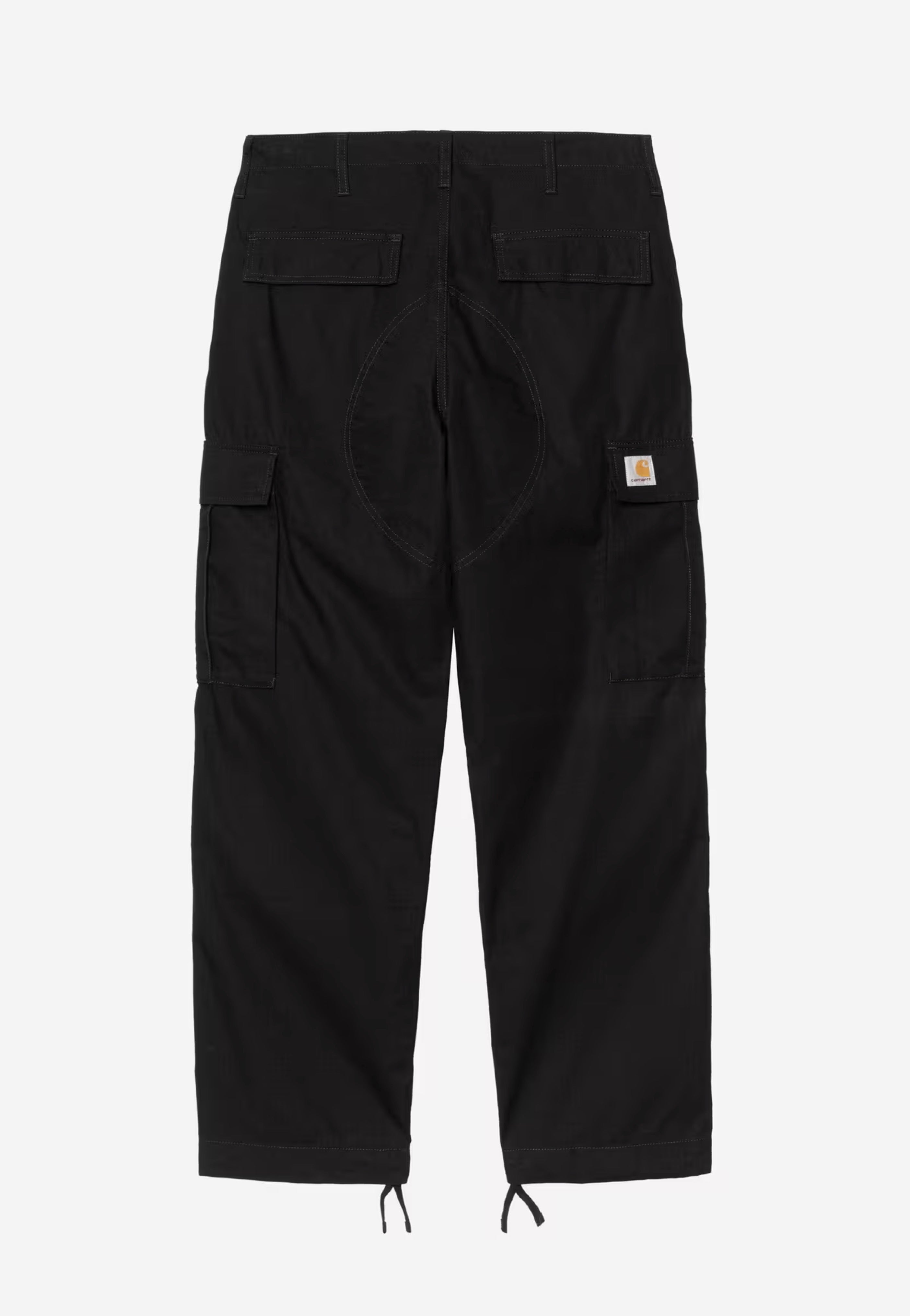 Carhartt WIP - Regular Cargo Rinsed Black - Pants | Men-Image