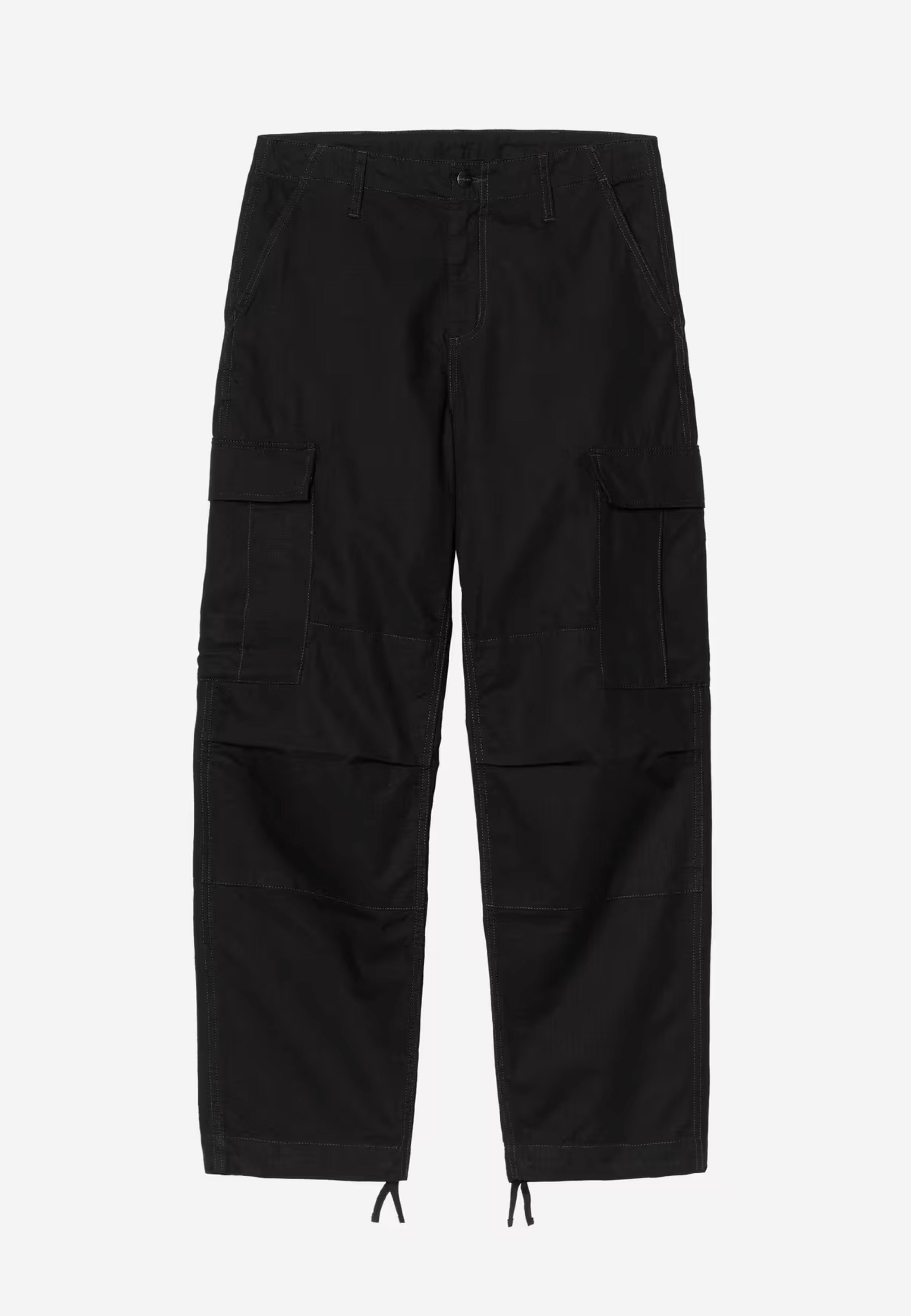 Carhartt WIP - Regular Cargo Rinsed Black - Pants | Men-Image