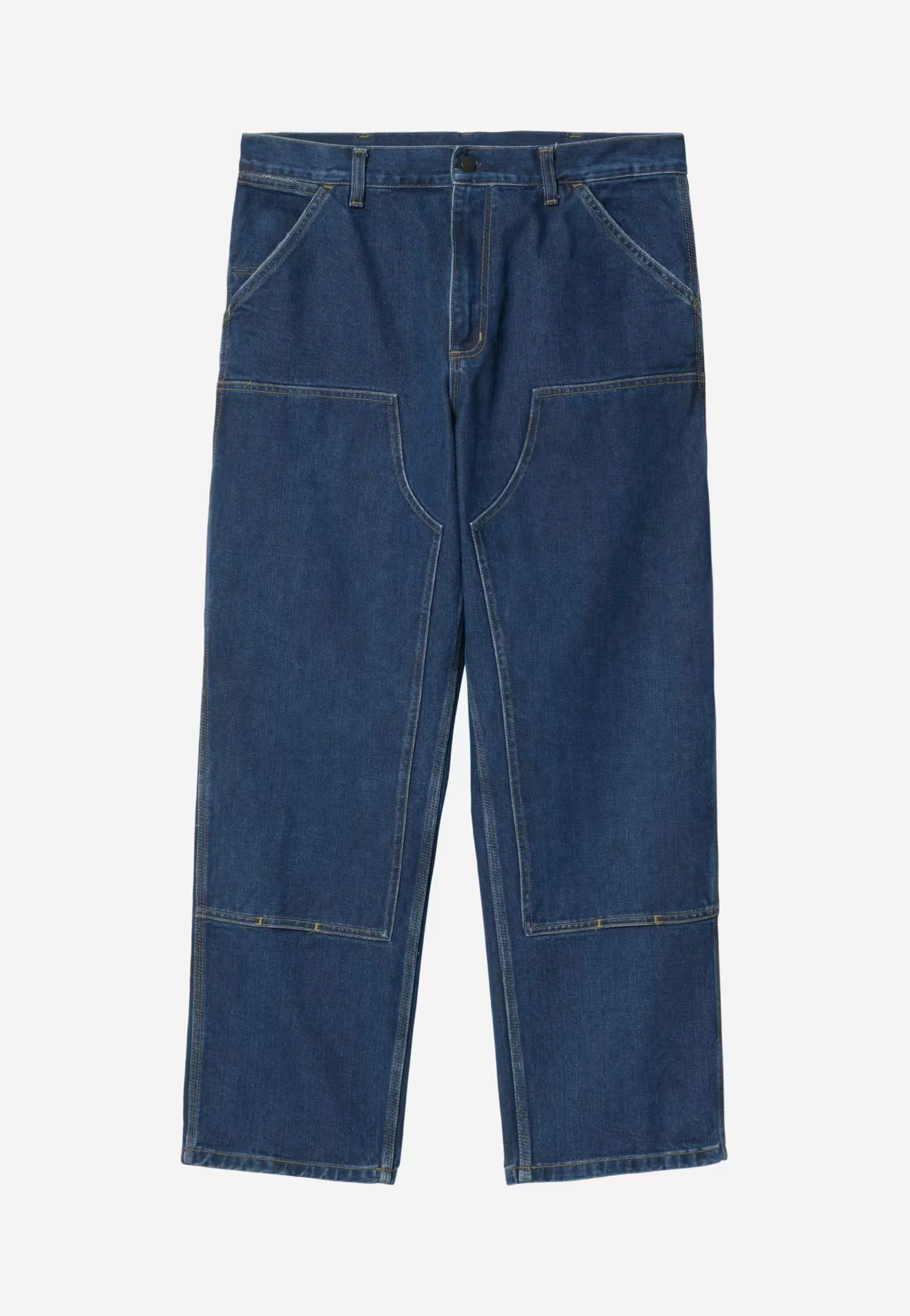 Carhartt WIP - Double Knee Stone Washed Blue - Jeans | Men-Image