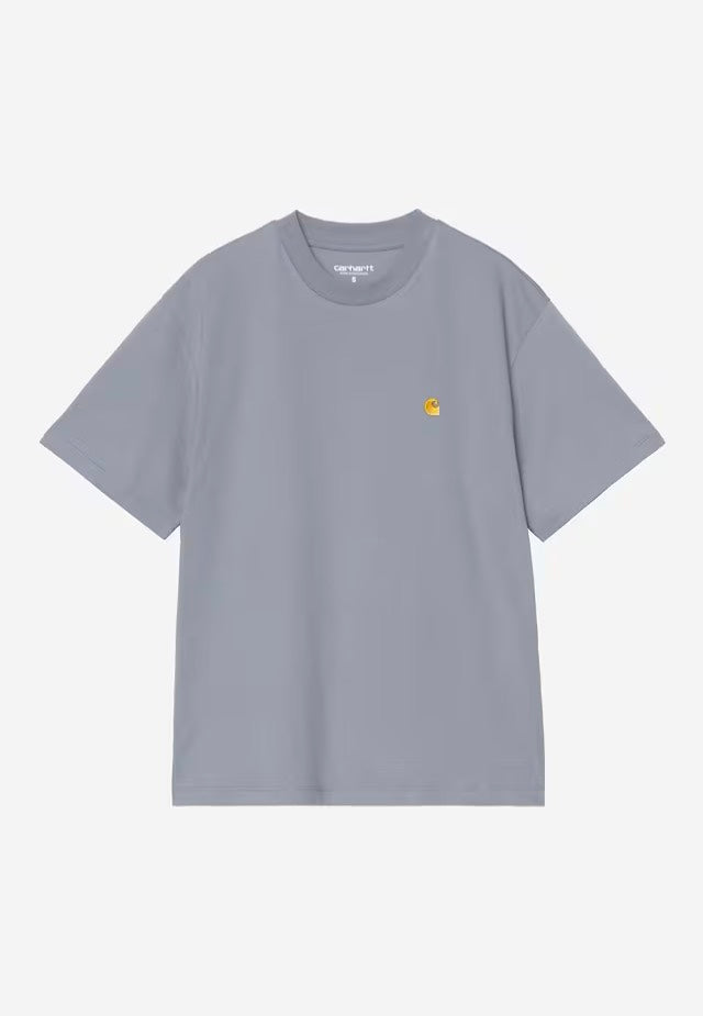 Carhartt WIP - W' Chase Shady Blue/Gold - T-Shirt | Women-Image