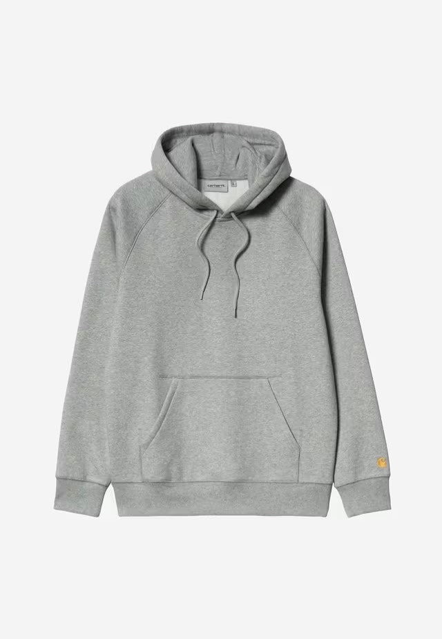 Carhartt WIP - Hooded Chase Grey Heather/Gold - Hoodie | Men-Image