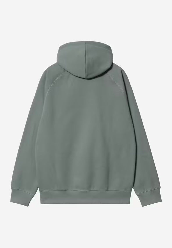 Carhartt WIP - Hooded Chase Velvet Green/Gold - Hoodie | Men-Image