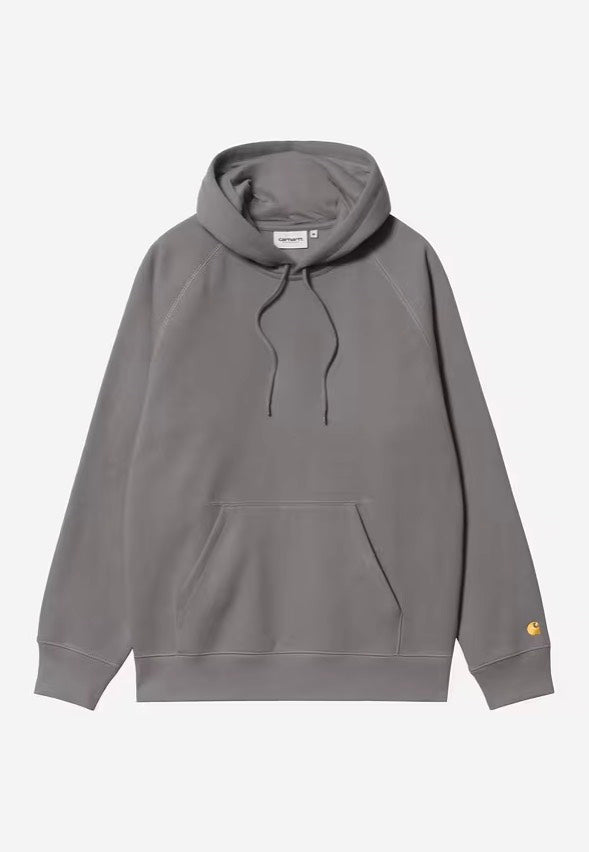 Carhartt WIP - Hooded Chase Porphyry/Gold - Hoodie | Men-Image