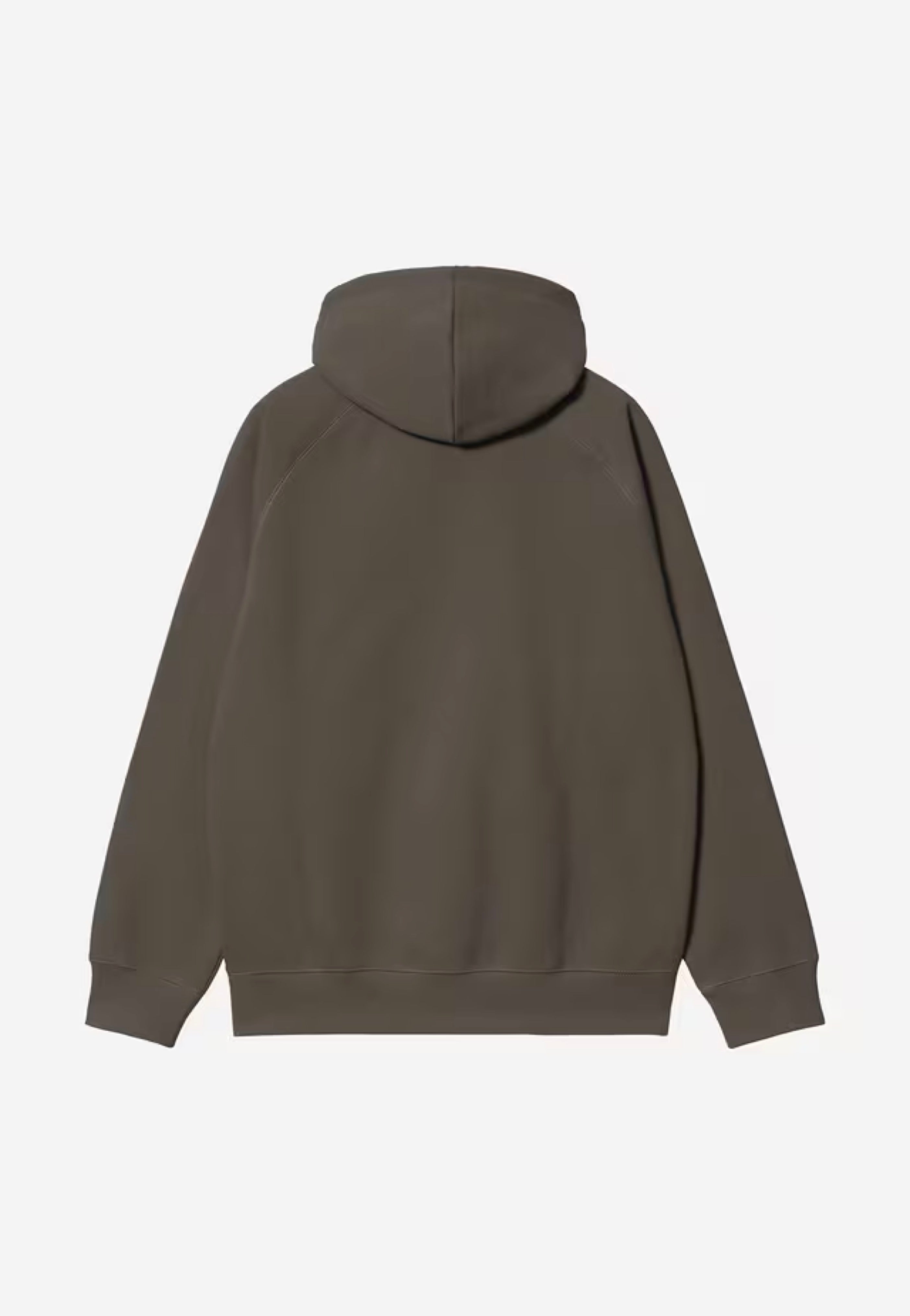 Carhartt WIP - Hooded Chase Shungite/Gold - Hoodie | Men-Image