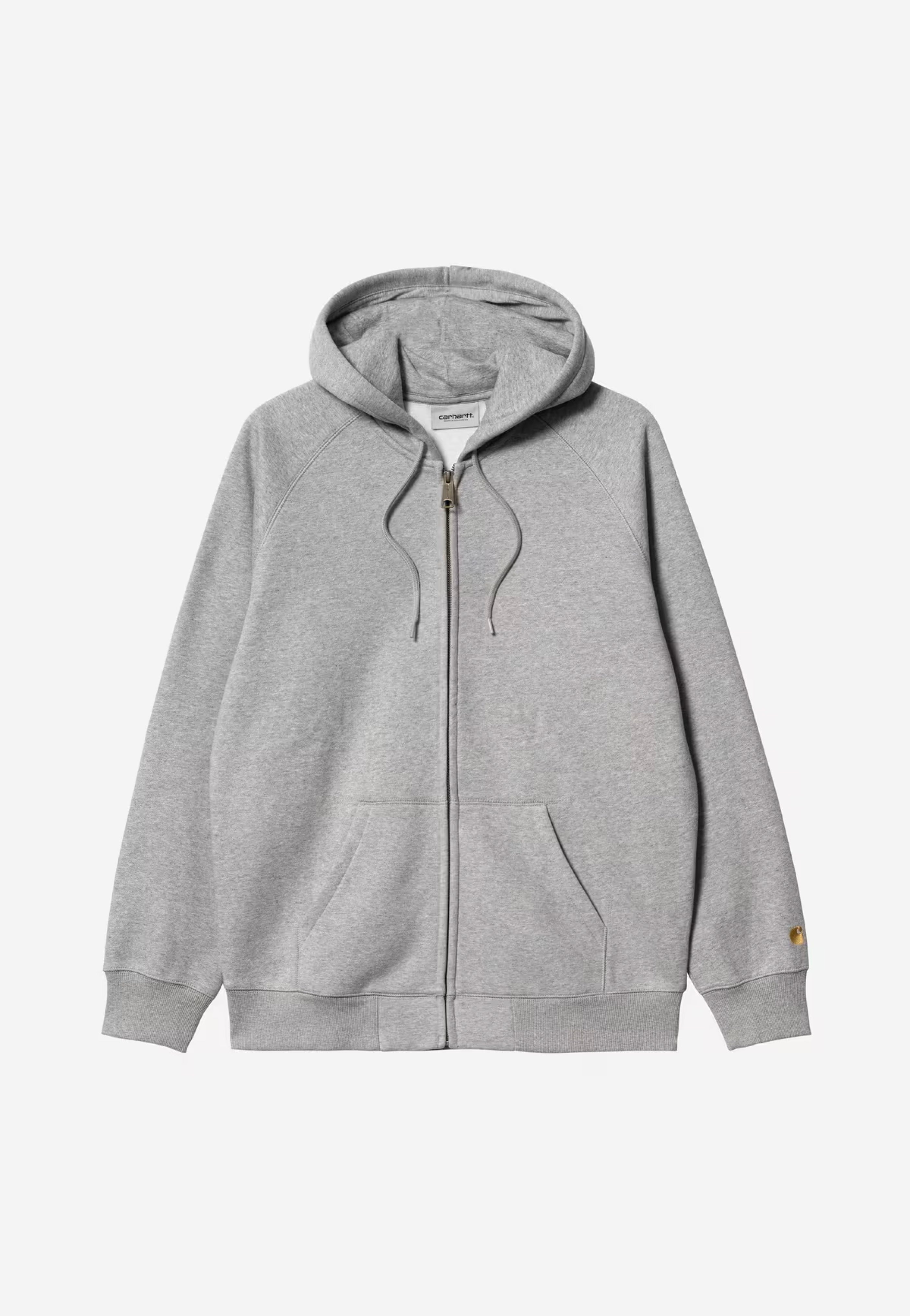 Carhartt WIP - Hooded Chase Grey Heather/Gold - Zipper | Men-Image