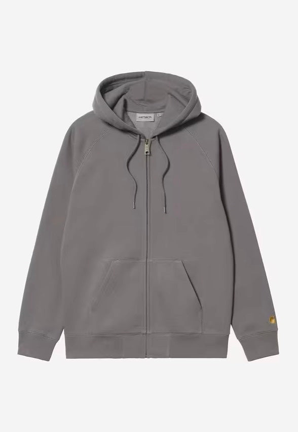 Carhartt WIP - Hooded Chase Porphyry/Gold - Zipper | Men-Image