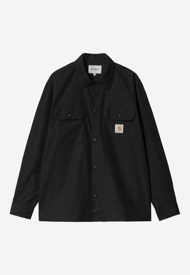 Carhartt WIP L/S Craft Black Camisa | Men-Image