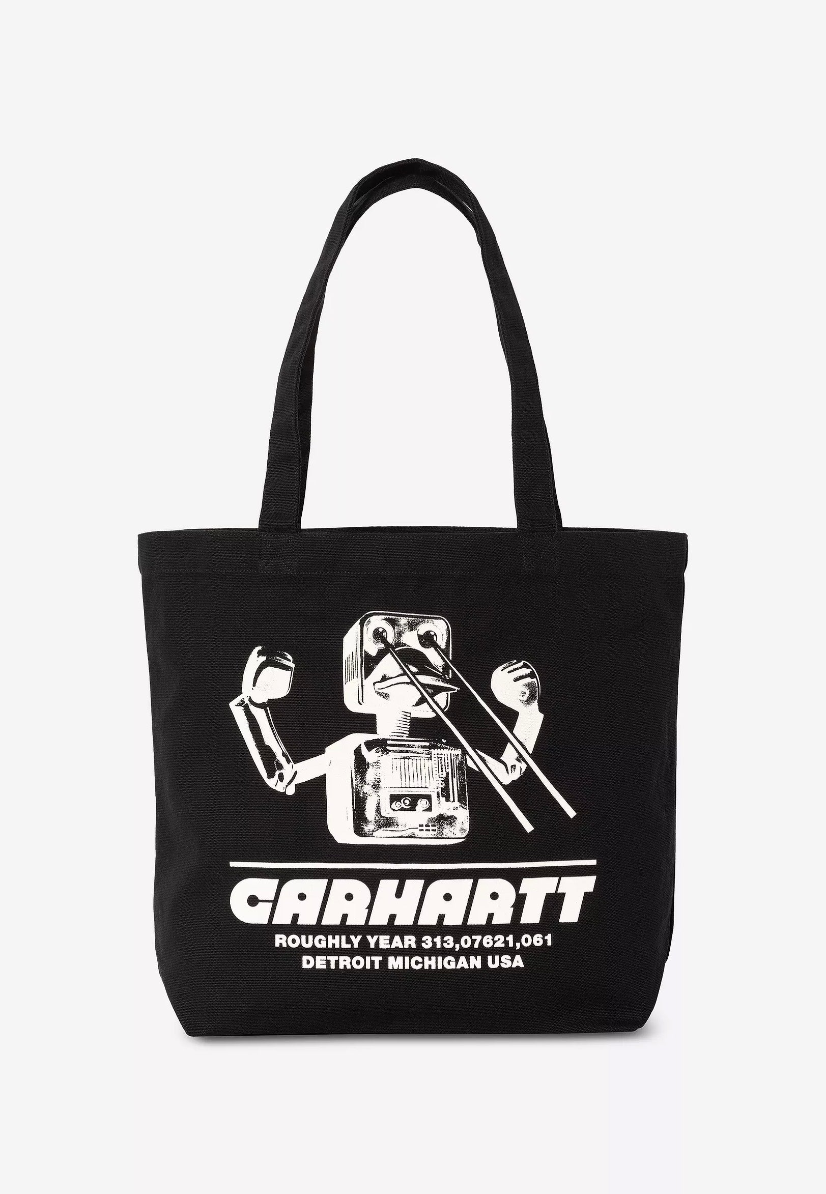 Carhartt WIP - Canvas Graphic Wiptopia Print/Black - Bag | Neutral-Image