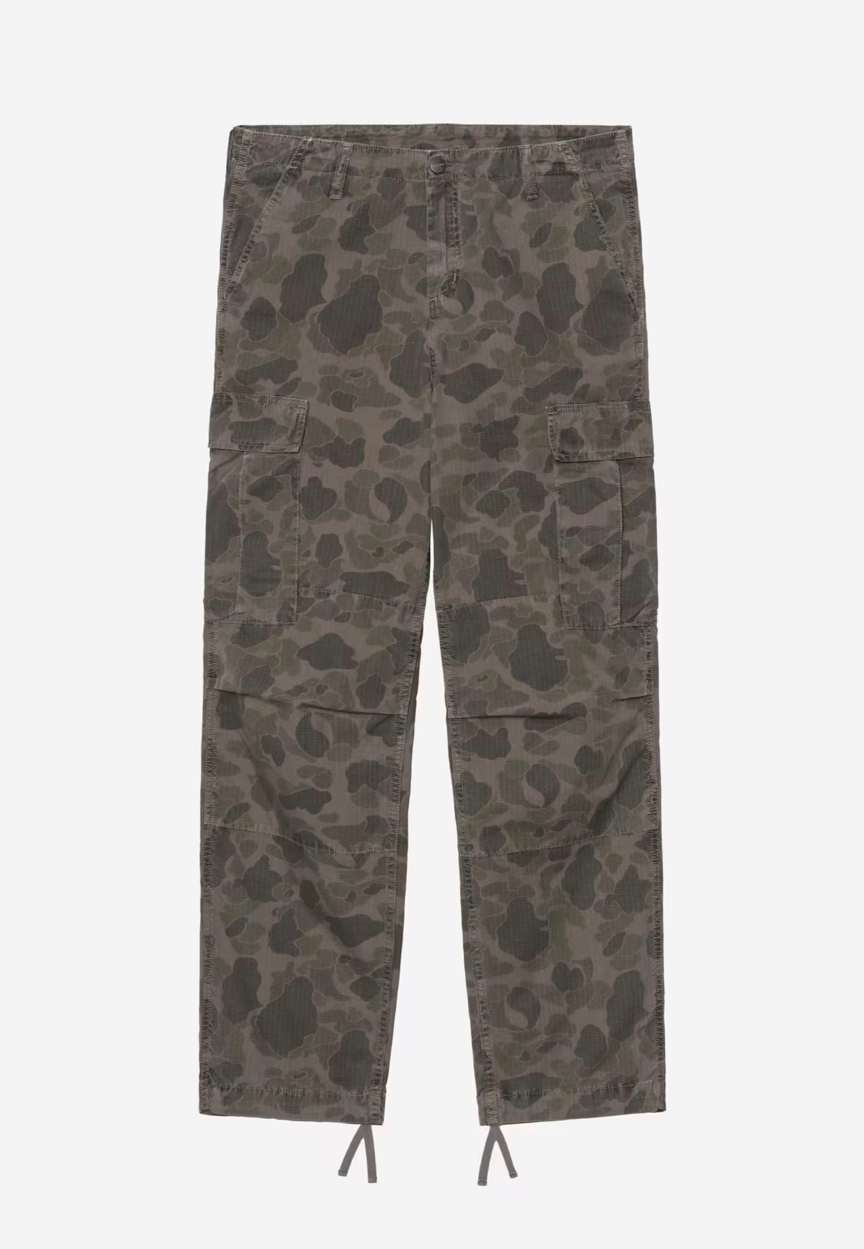 Carhartt WIP - Duck Cargo Garment Dyed Camo Duck/Green/Porphyry - Pants | Men-Image