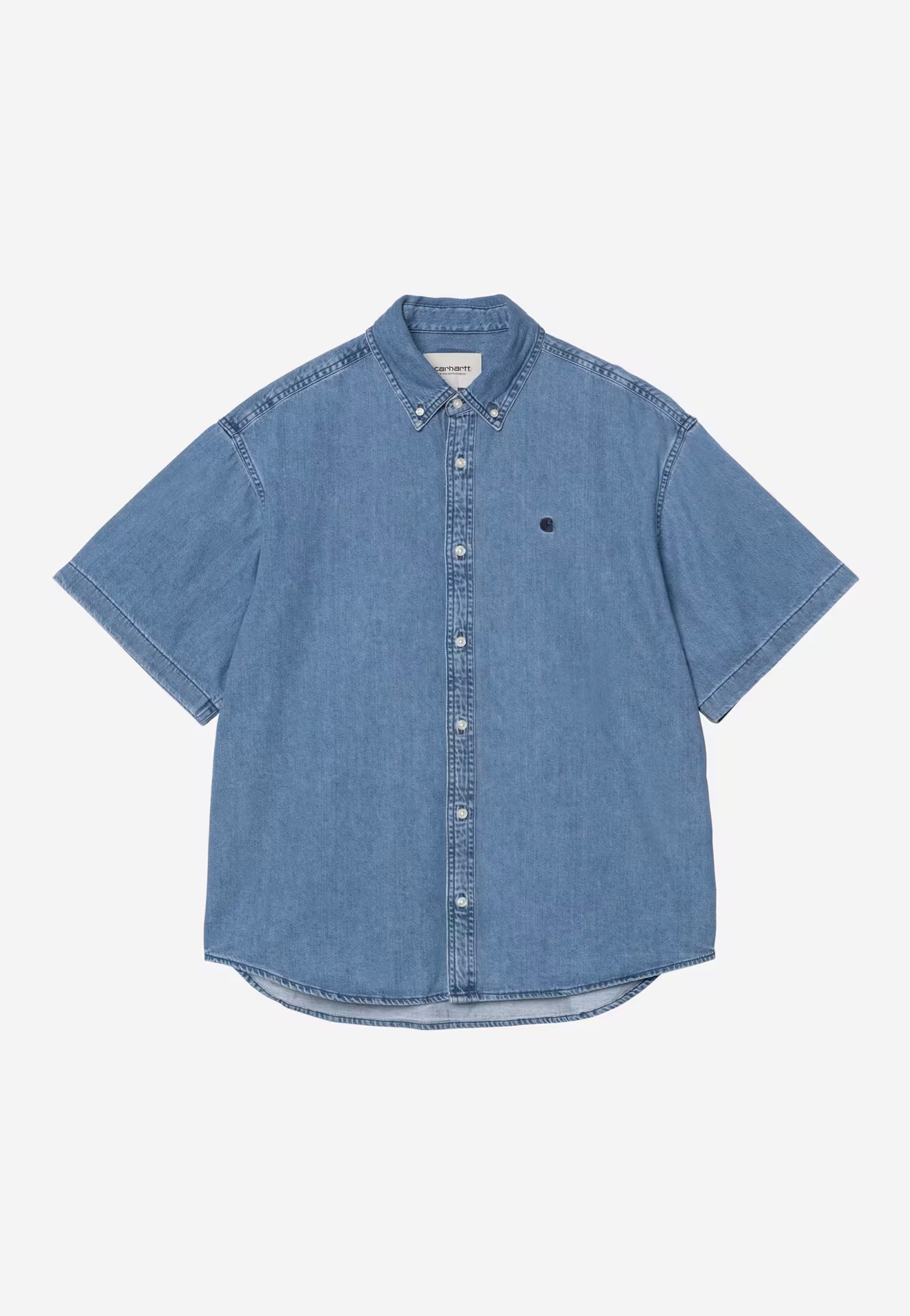 Carhartt WIP - Lucas Stone Washed Blue - Shirt | Men-Image