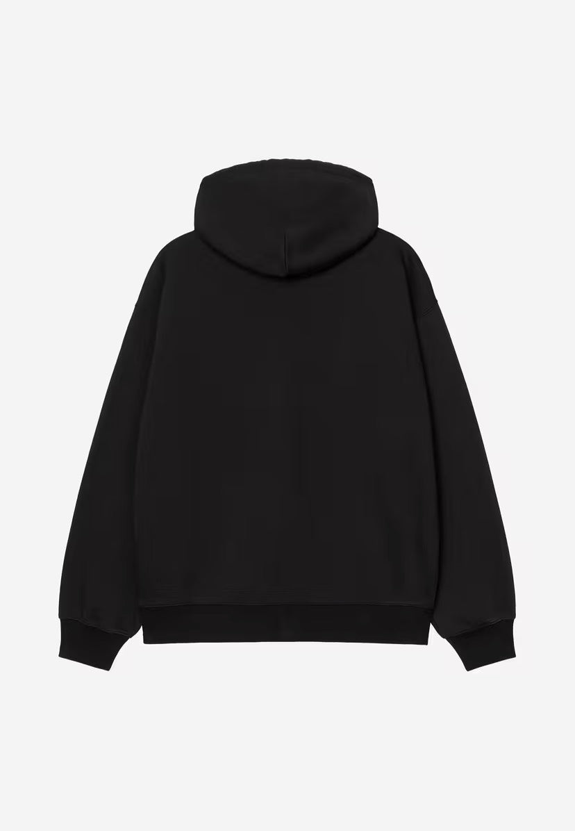 Carhartt WIP Hooded WIP Sweat Stone Washed Black Bunda | Men-Image