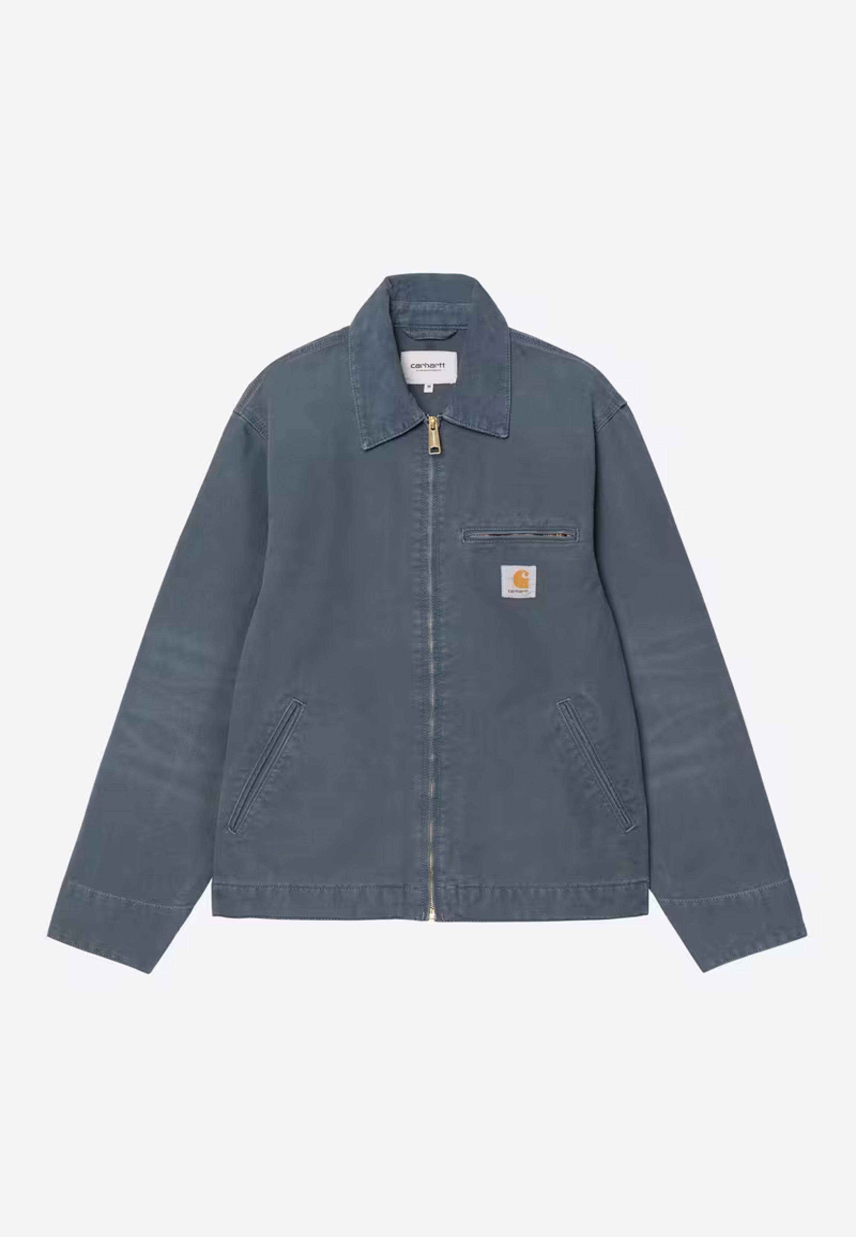 Carhartt WIP - Detroit Stone Canvas Dusky Blue/Dusky Blue - Jacket | Men-Image