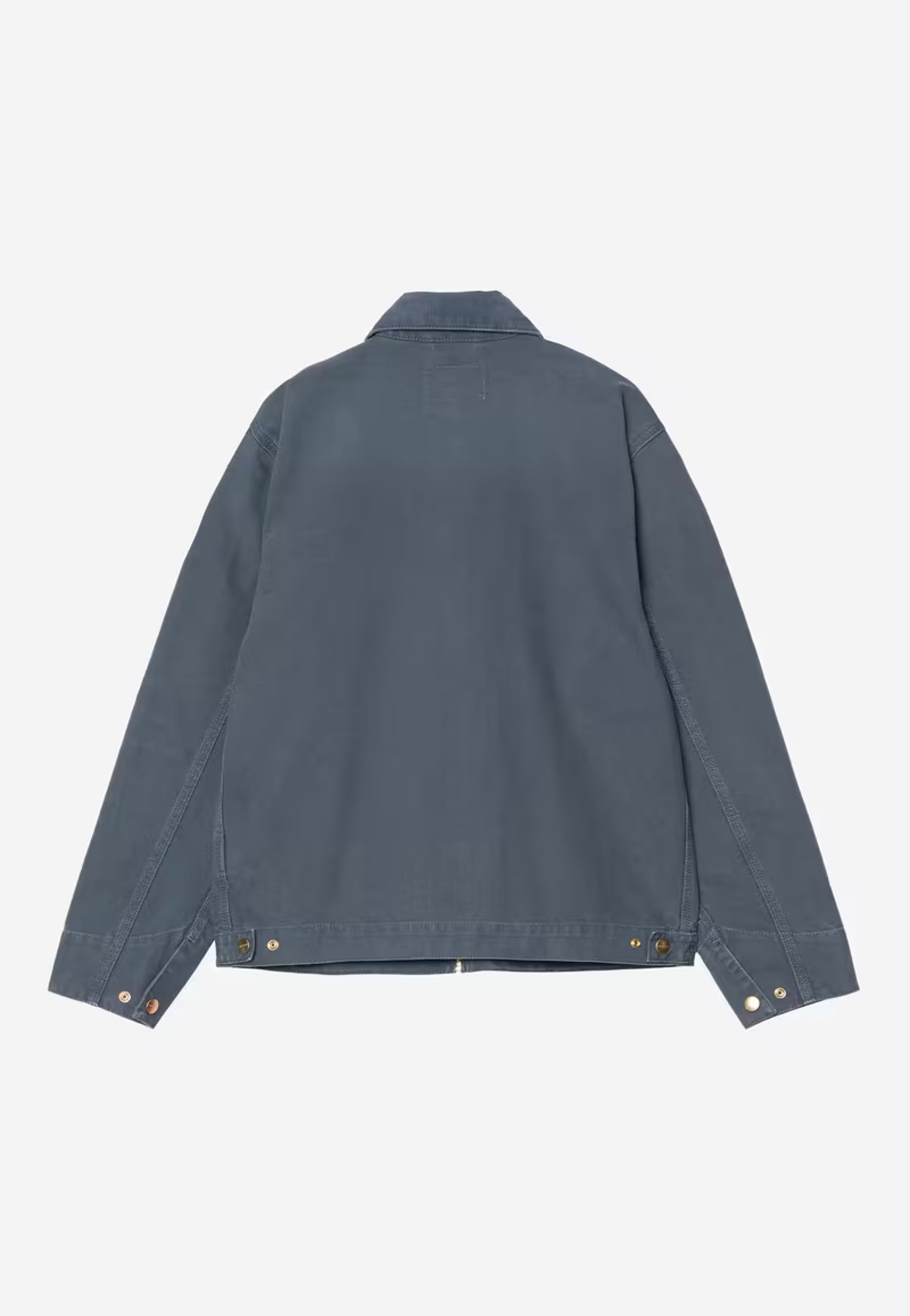 Carhartt WIP - Detroit Stone Canvas Dusky Blue/Dusky Blue - Jacket | Men-Image