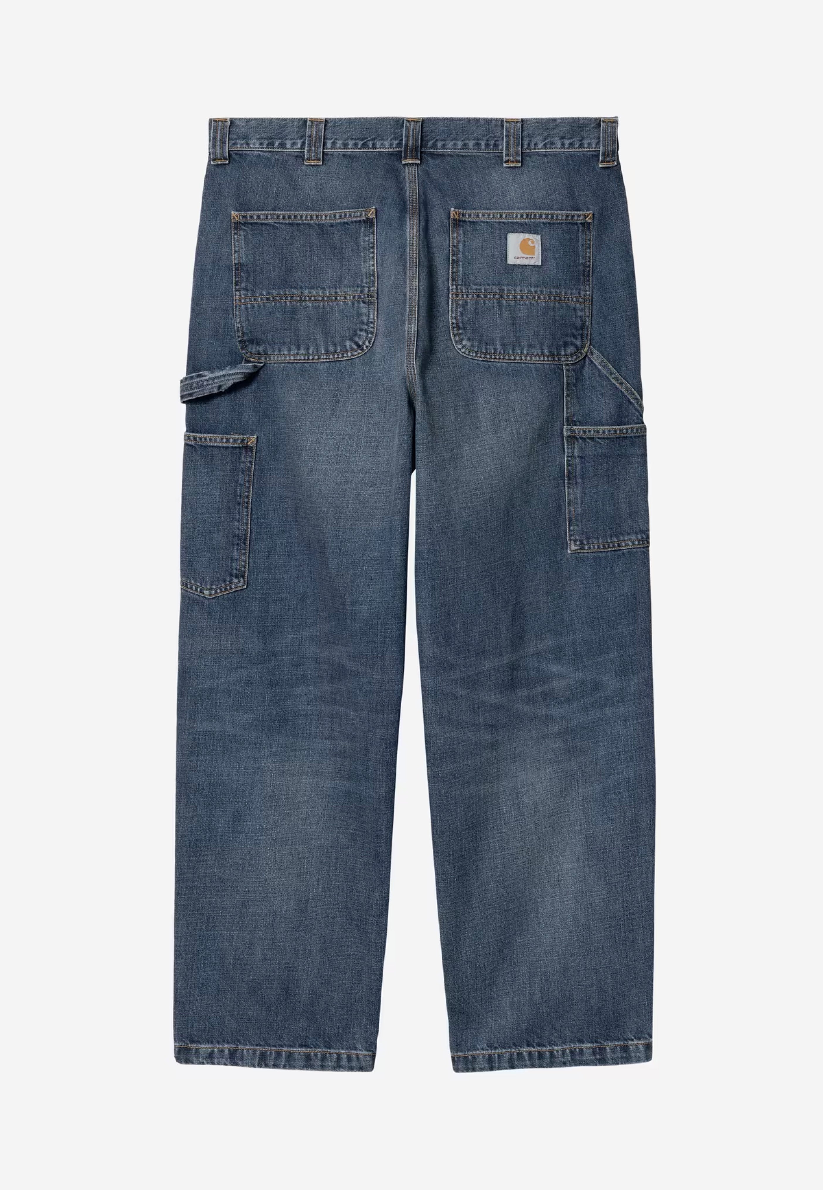 Carhartt WIP - OG Single Knee Dark Used Wash Blue - Pants | Men-Image