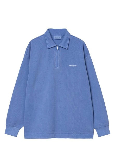 Carhartt WIP - Piqué Script Wolfsbane/White - Sweater | Men-Image