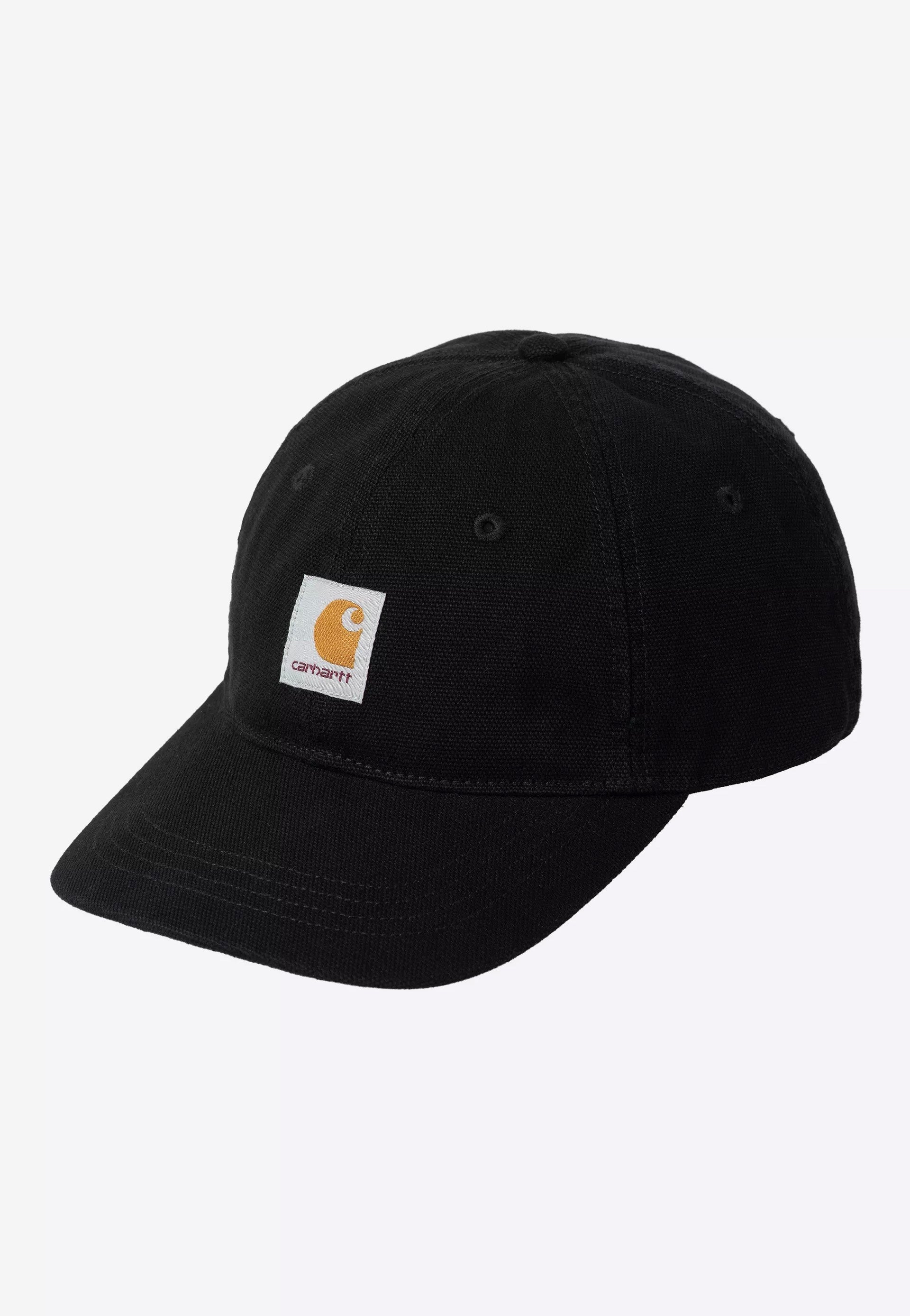 Carhartt WIP - Selby Canvas Stone Washed Black - Cap | Neutral-Image