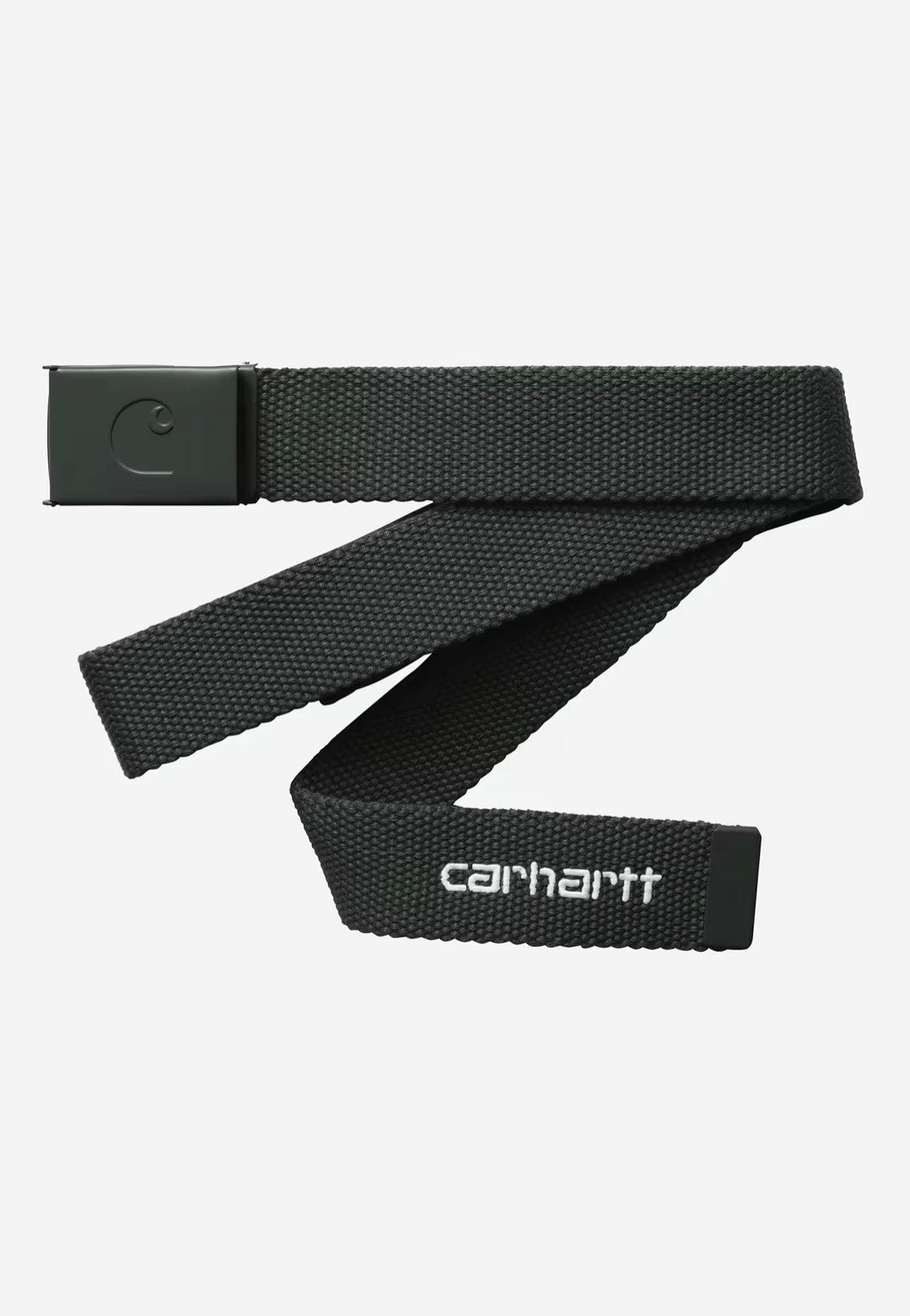 Carhartt WIP - C-Logo Tonal Raven/White - Belt | Neutral-Image