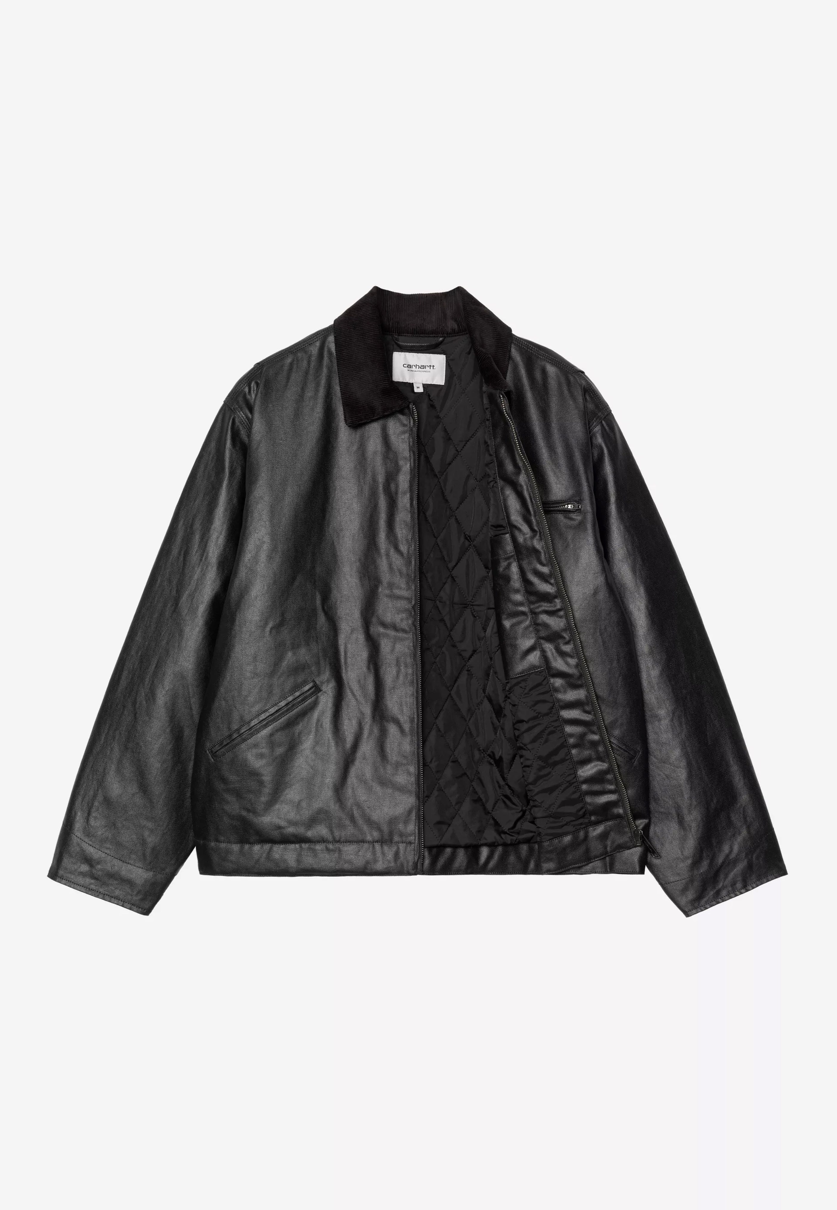 Carhartt WIP - OG Dean Black/Black - Leather Jacket | Men-Image