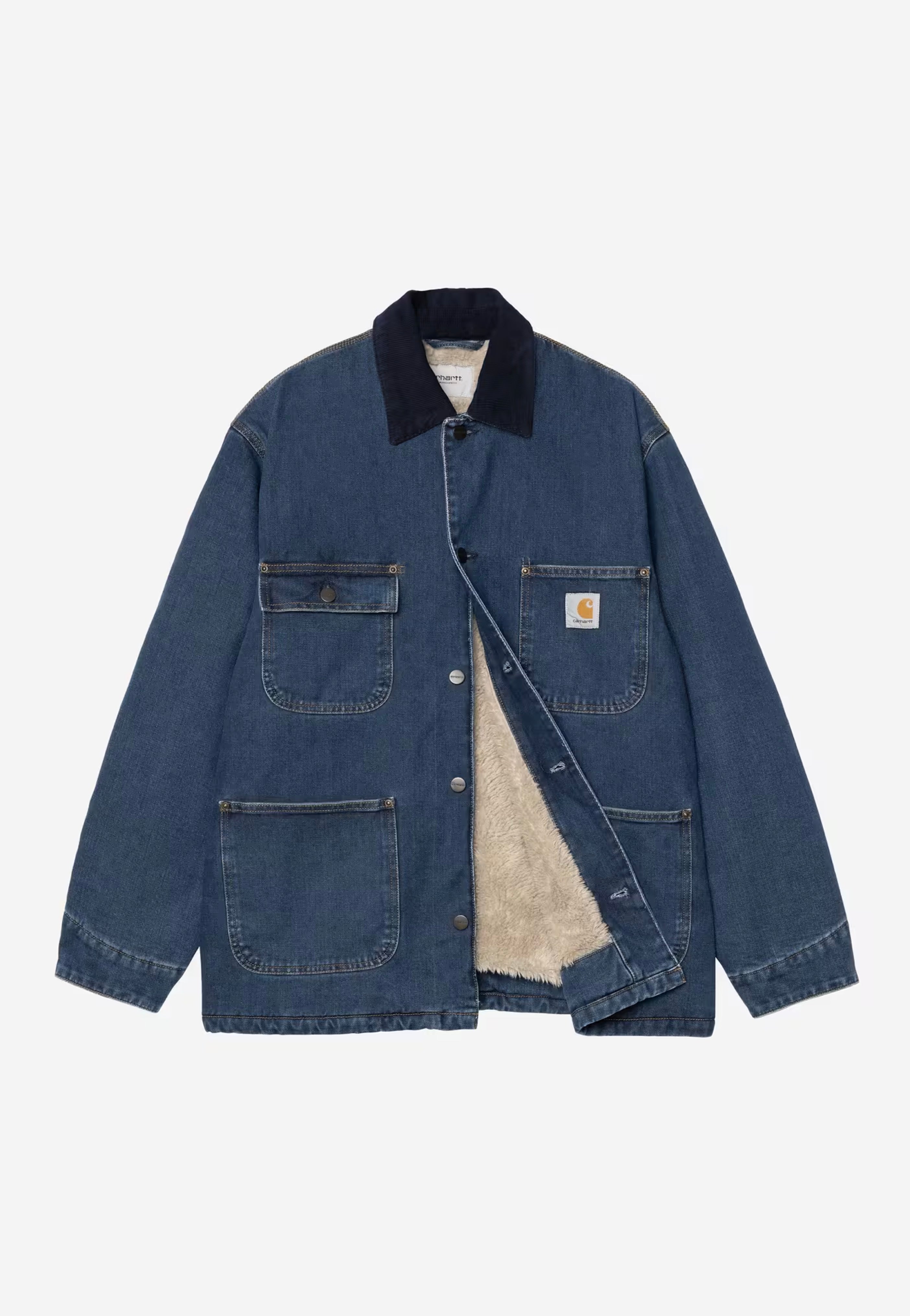 Carhartt WIP - OG Chore Stone Washed Blue/Dark Navy - Jacket | Men-Image