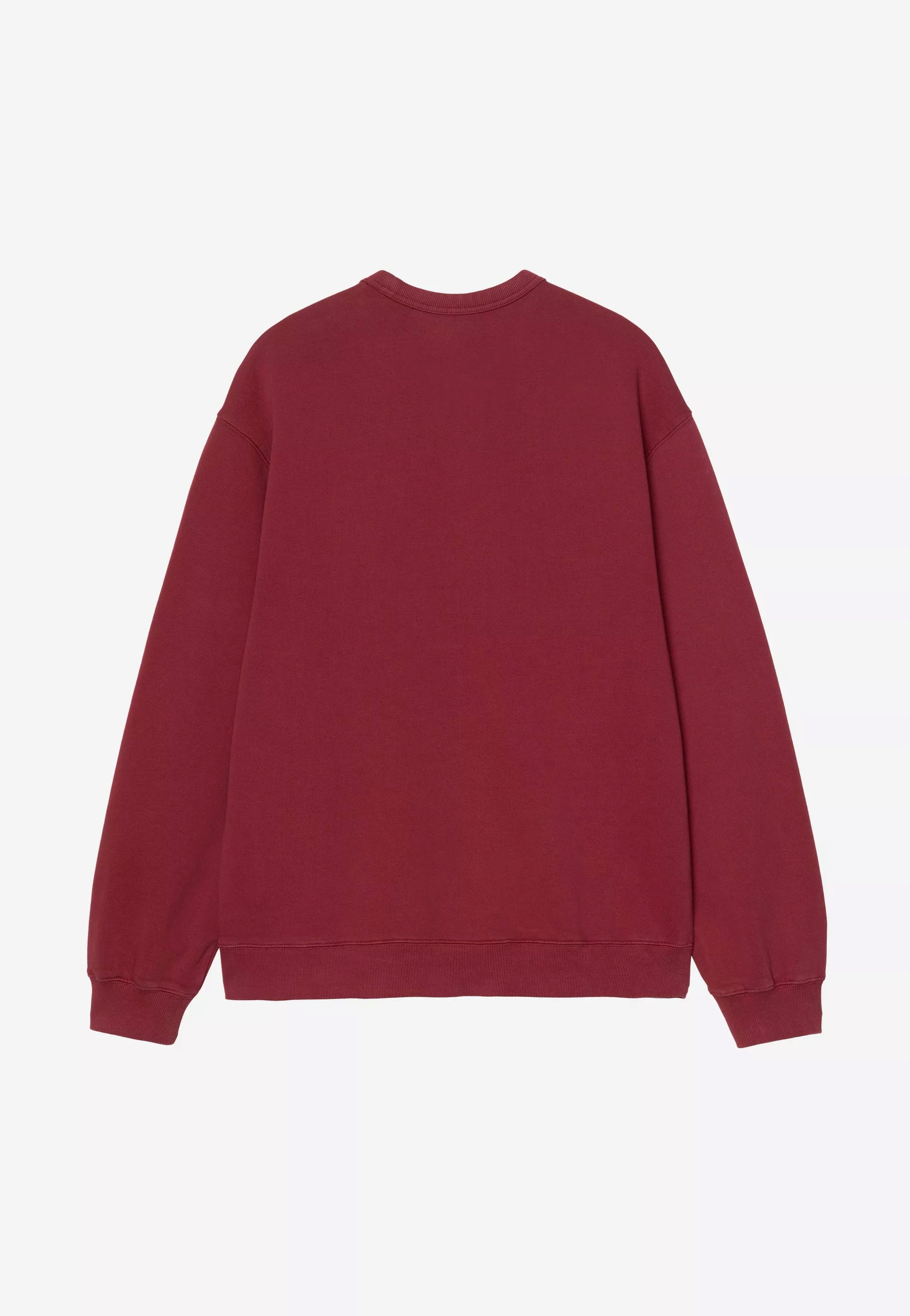 Carhartt WIP - Faded Pond Corps Heavy Stone Wash Marsala - Sweater | Men-Image