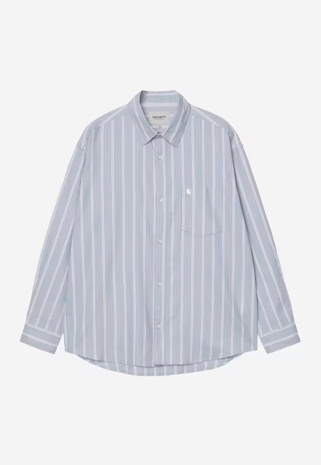 Carhartt WIP - Beale Stripe/Gentle Blue/White - Shirt | Men-Image