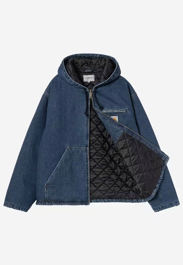 Carhartt WIP - Cleveland Stone Washed Blue - Jacket | Men-Image