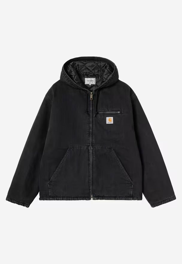 Carhartt WIP - Cleveland Stone Washed Black - Jacket | Men-Image