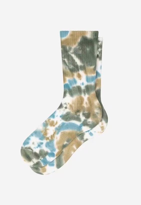 Carhartt WIP - Cusco Leather/Tourmaline/Dollar Green - Socks | Neutral-Image