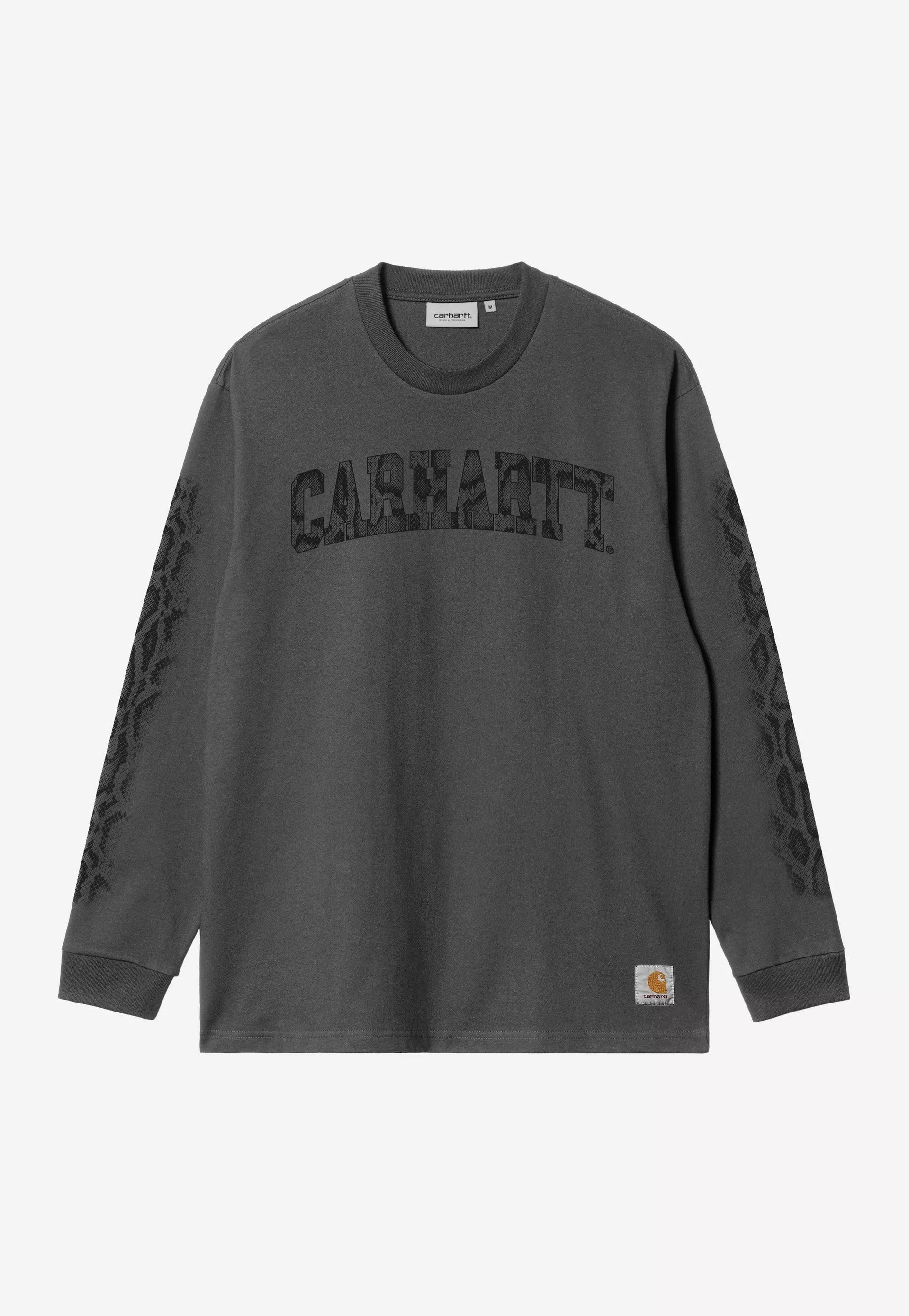 Carhartt WIP - Camo Snake Garment Dyed Black - Longsleeve | Men-Image