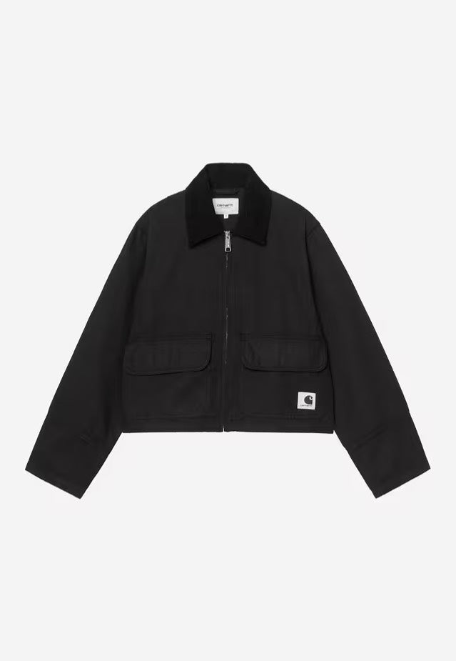 Carhartt WIP - W' Prescott Garment Dyed Black/Black - Jacket | Women-Image