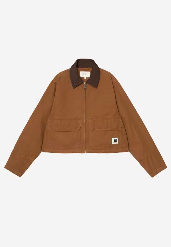Carhartt WIP - W' Prescott Garment Dyed Hamilton Brown/Tobacco - Jacket | Women-Image