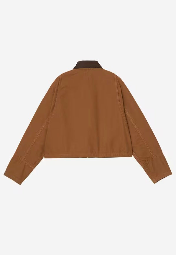Carhartt WIP - W' Prescott Garment Dyed Hamilton Brown/Tobacco - Jacket | Women-Image