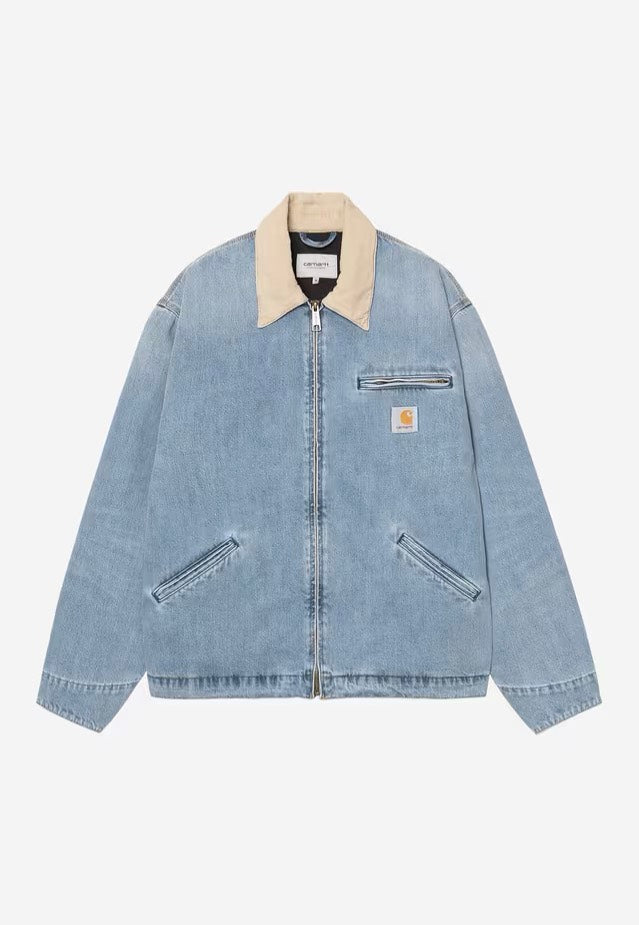 Carhartt WIP - OG Detroit Dark Used Wash Blue/Dusty H Brown - Jacket | Men-Image