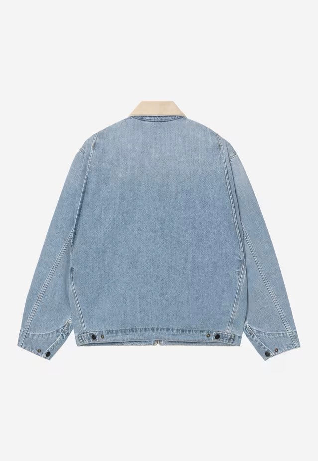 Carhartt WIP - OG Detroit Dark Used Wash Blue/Dusty H Brown - Jacket | Men-Image