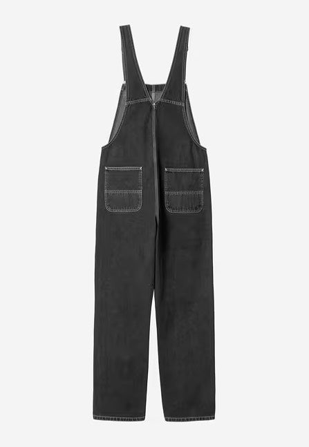 Carhartt WIP - W' Bib Overall Straight Stone Washed Black - Pants | Women-Image
