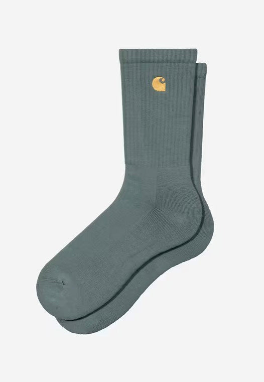 Carhartt WIP - Chase Velvet Green/Gold - Socks | Neutral-Image