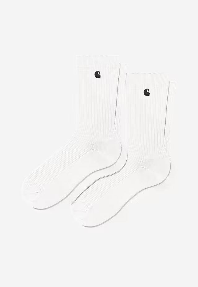 Carhartt WIP - Madison Pack Of 2 White/Black - Socks | Neutral-Image