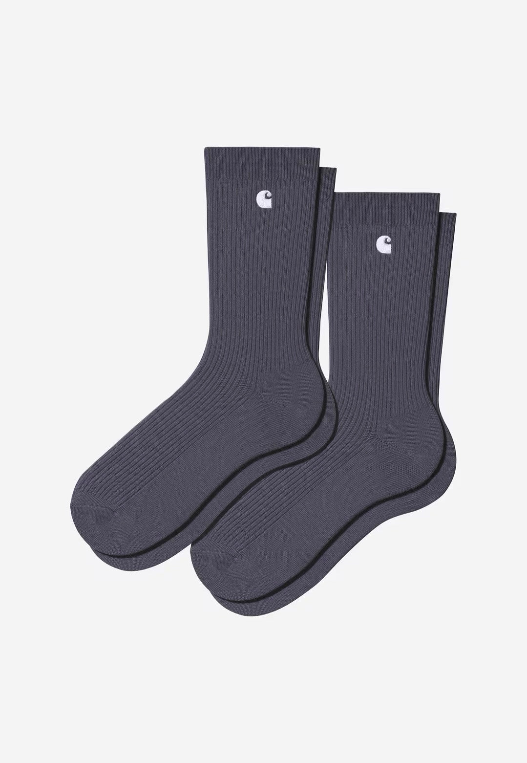 Carhartt WIP - Madison Pack Of 2 Shady Purple/White - Socks | Neutral-Image